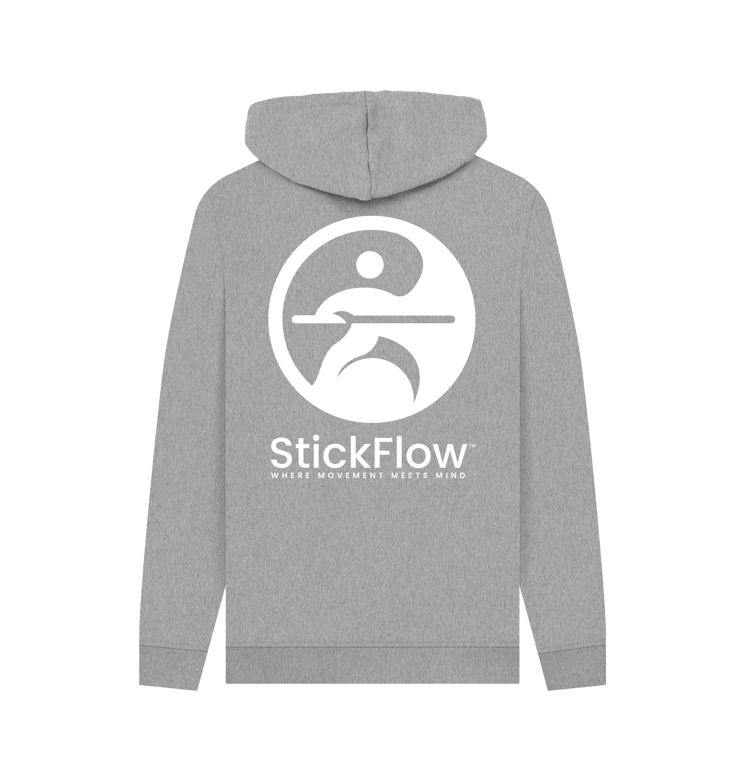 Light Heather Printed Hoody Back