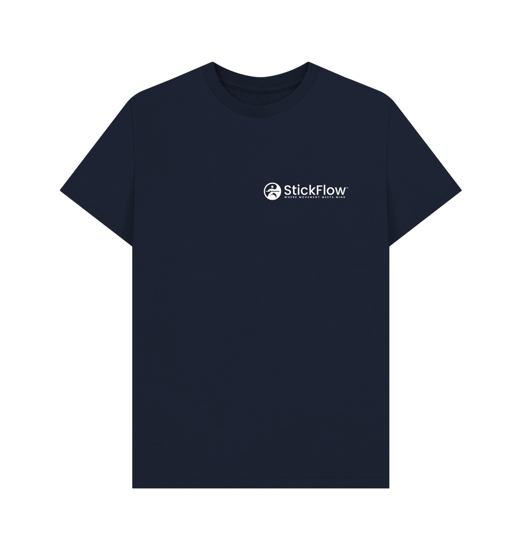 Navy Blue Printed T-shirt Front