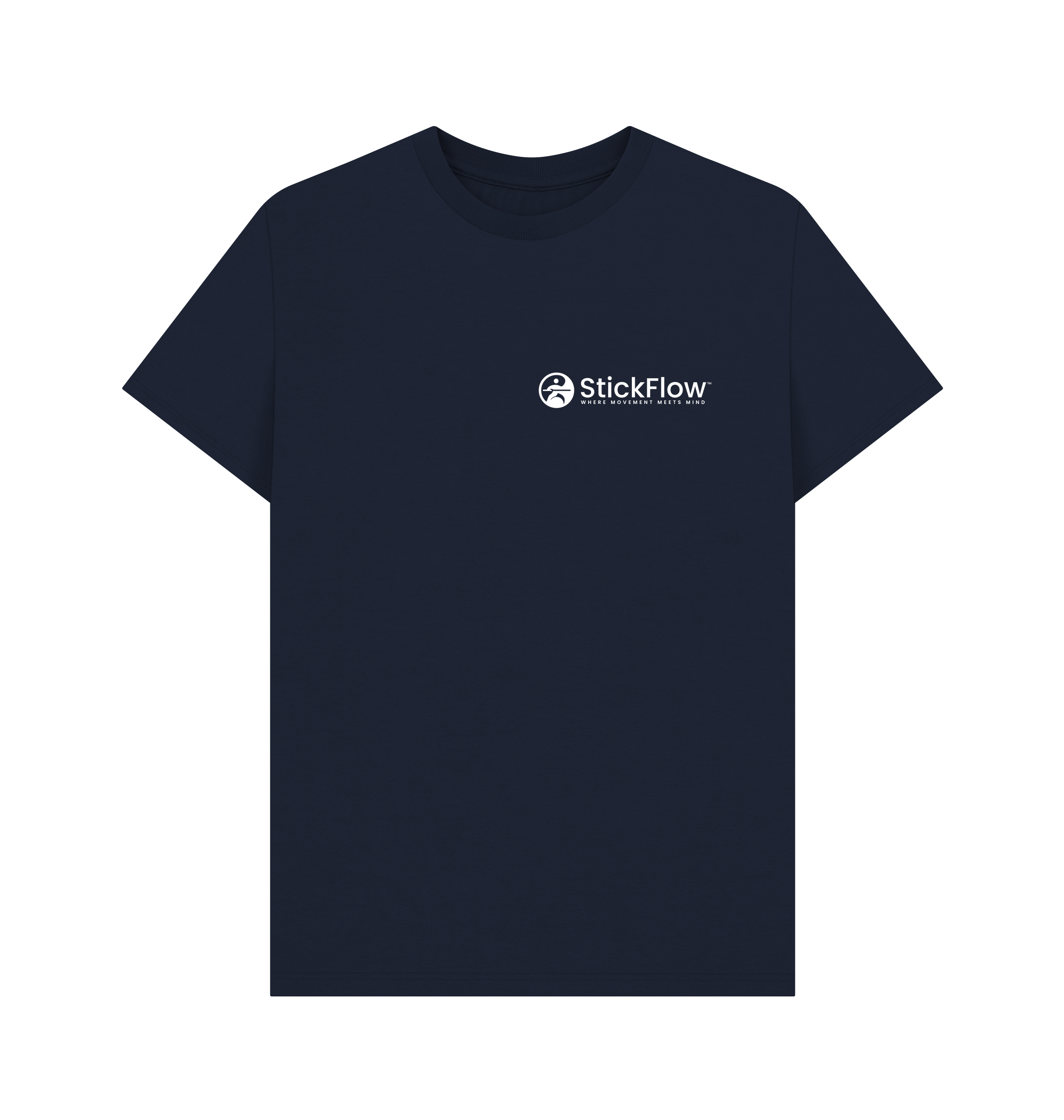 Navy Blue Printed T-shirt Front