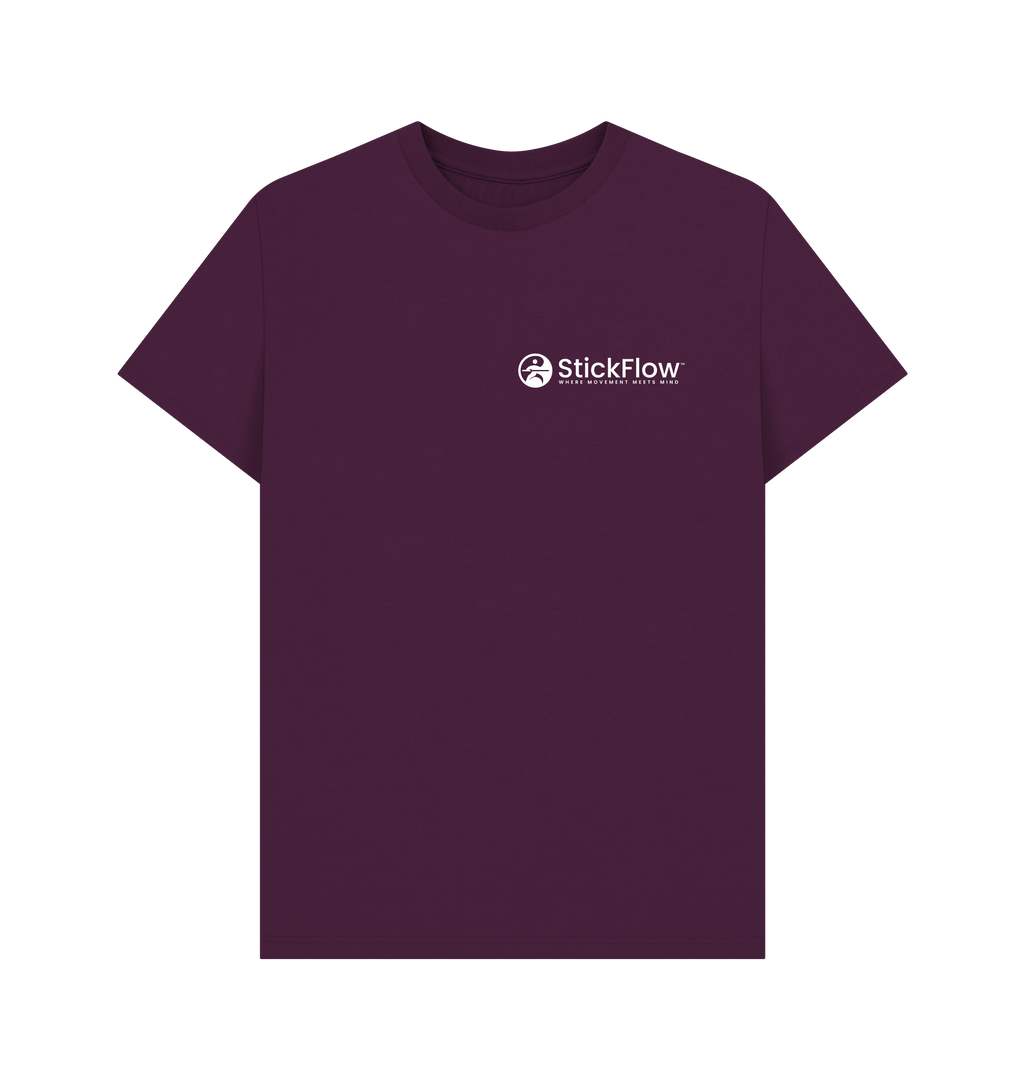 Purple Printed T-shirt Front
