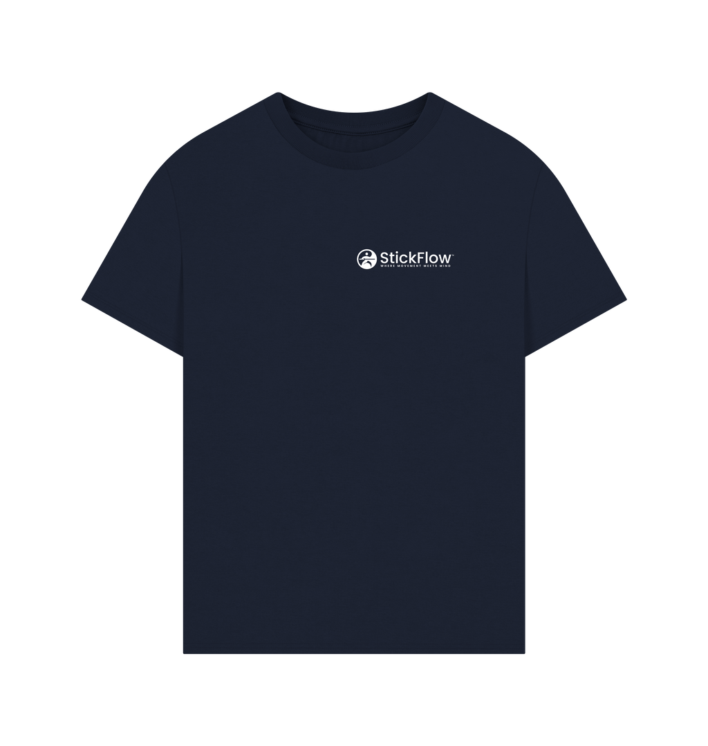 Navy Printed T-shirt Front