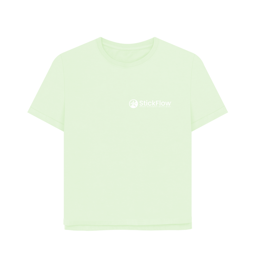 Pastel Green Printed T-shirt Front