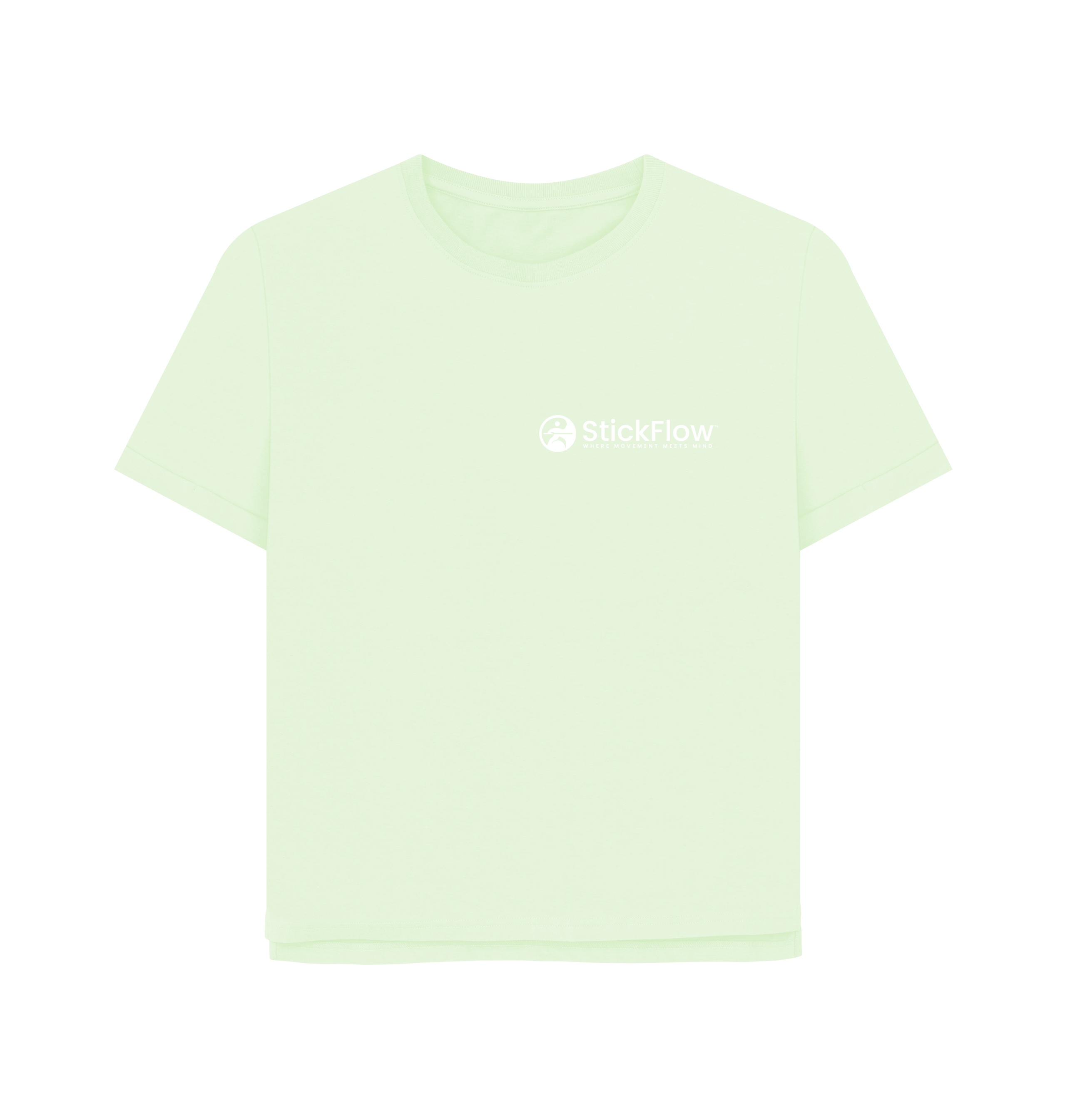 Pastel Green Printed T-shirt Front