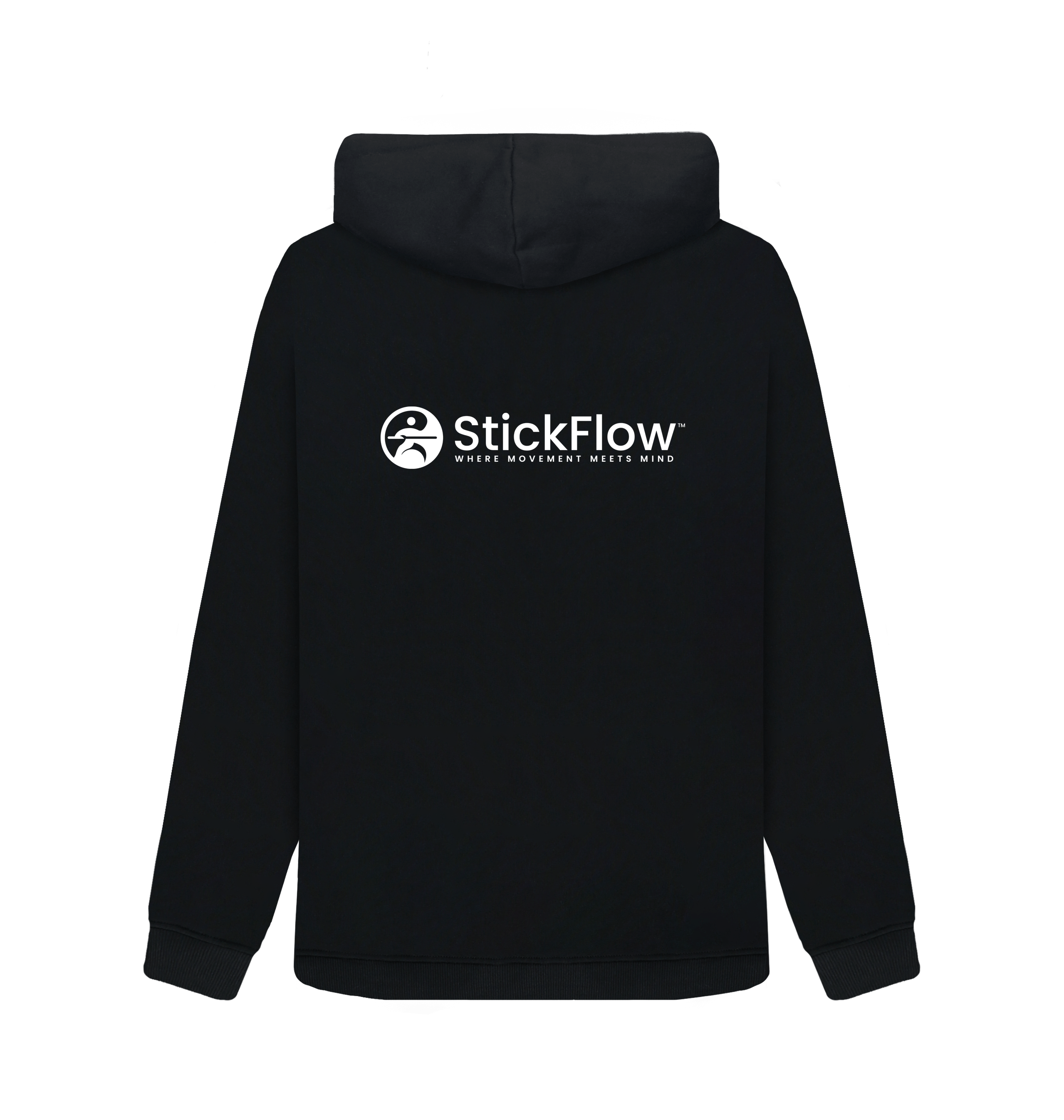Black Zip hoody Back