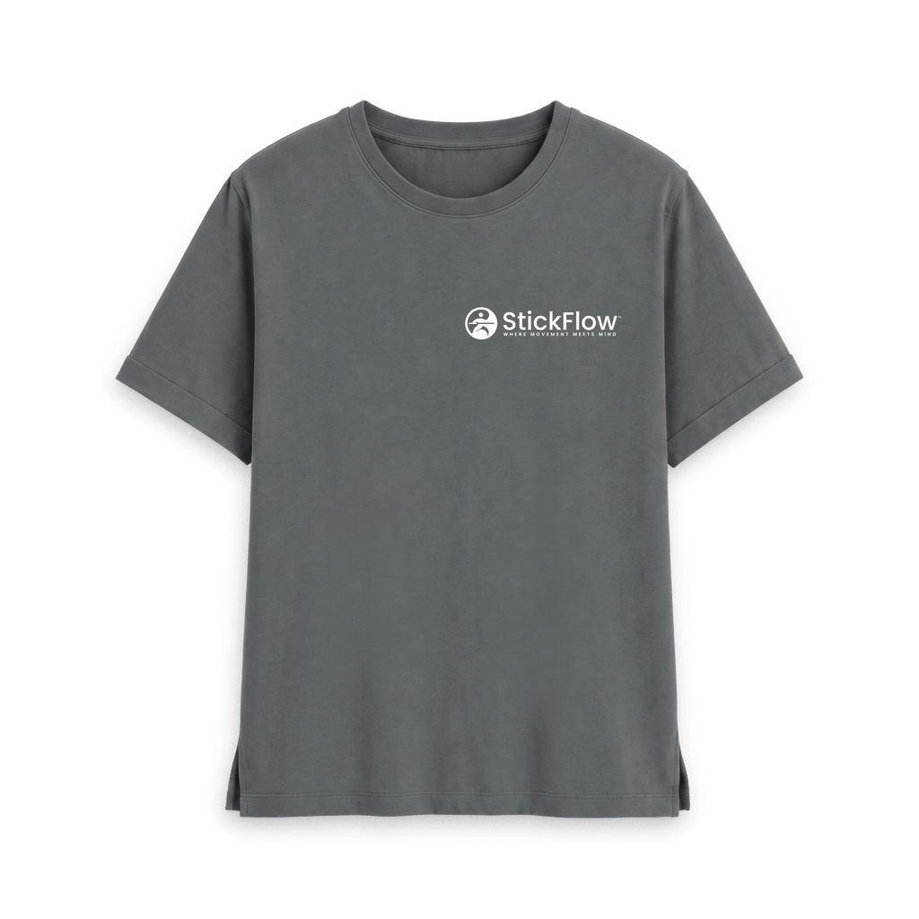 Slate Grey Printed T-shirt Front