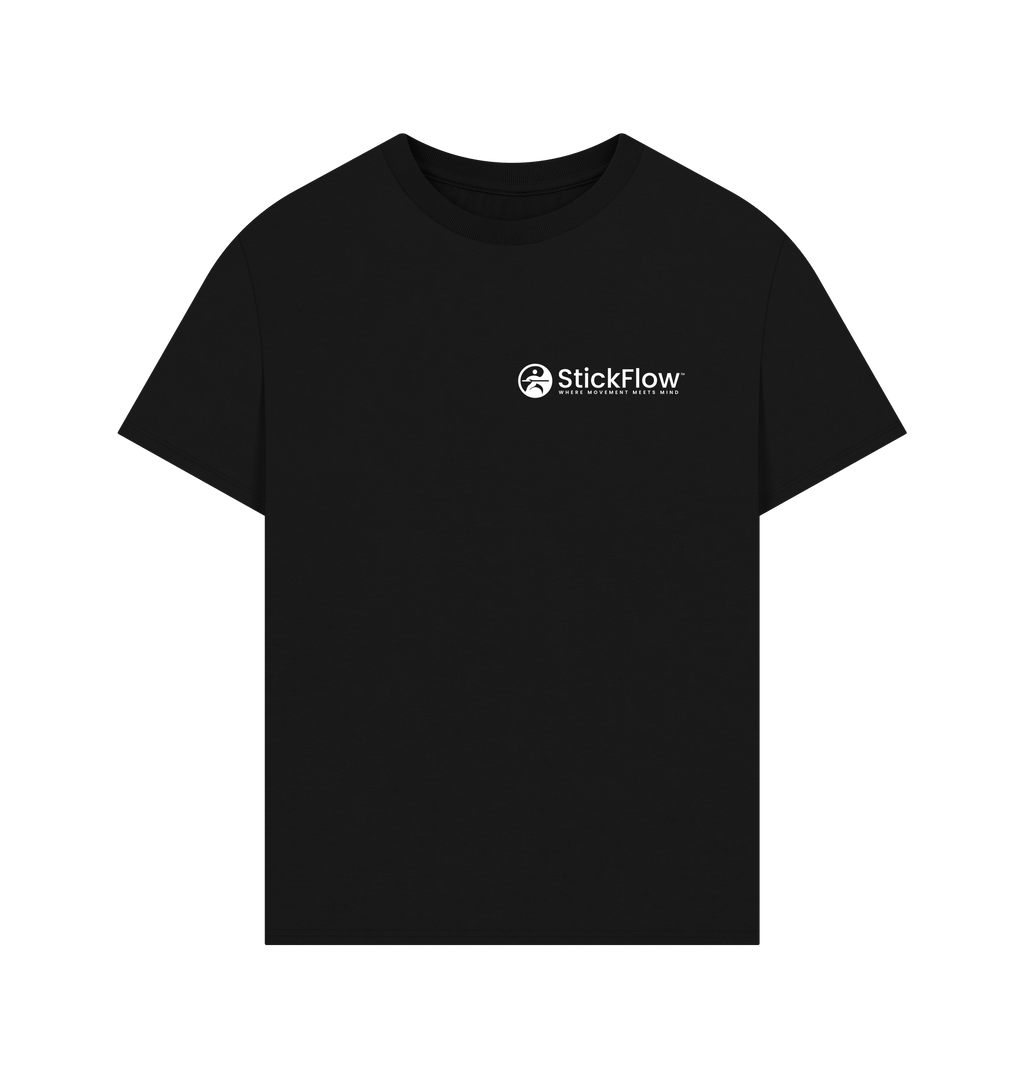 Black Printed T-shirt Front
