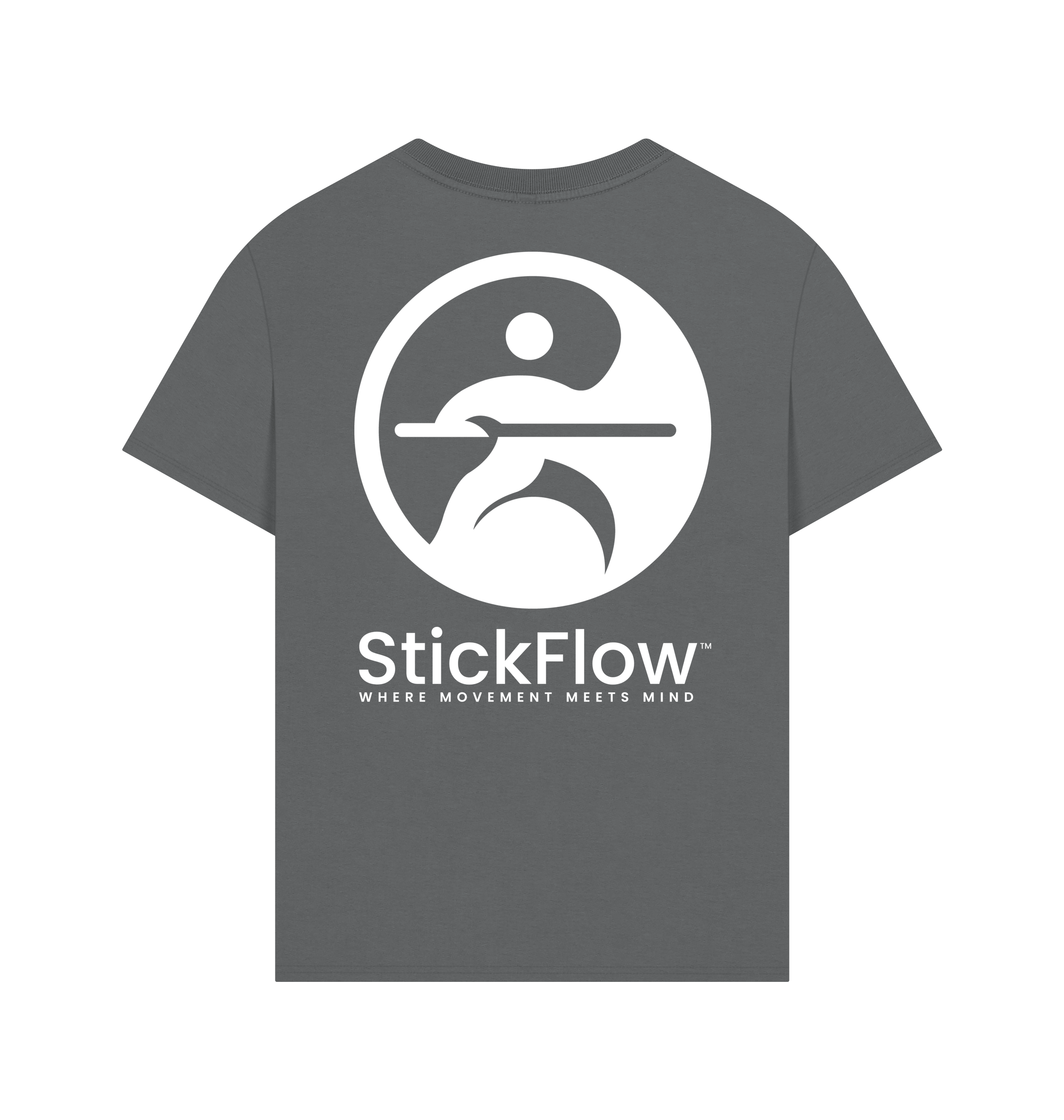 Slate Grey Printed T-shirt Back