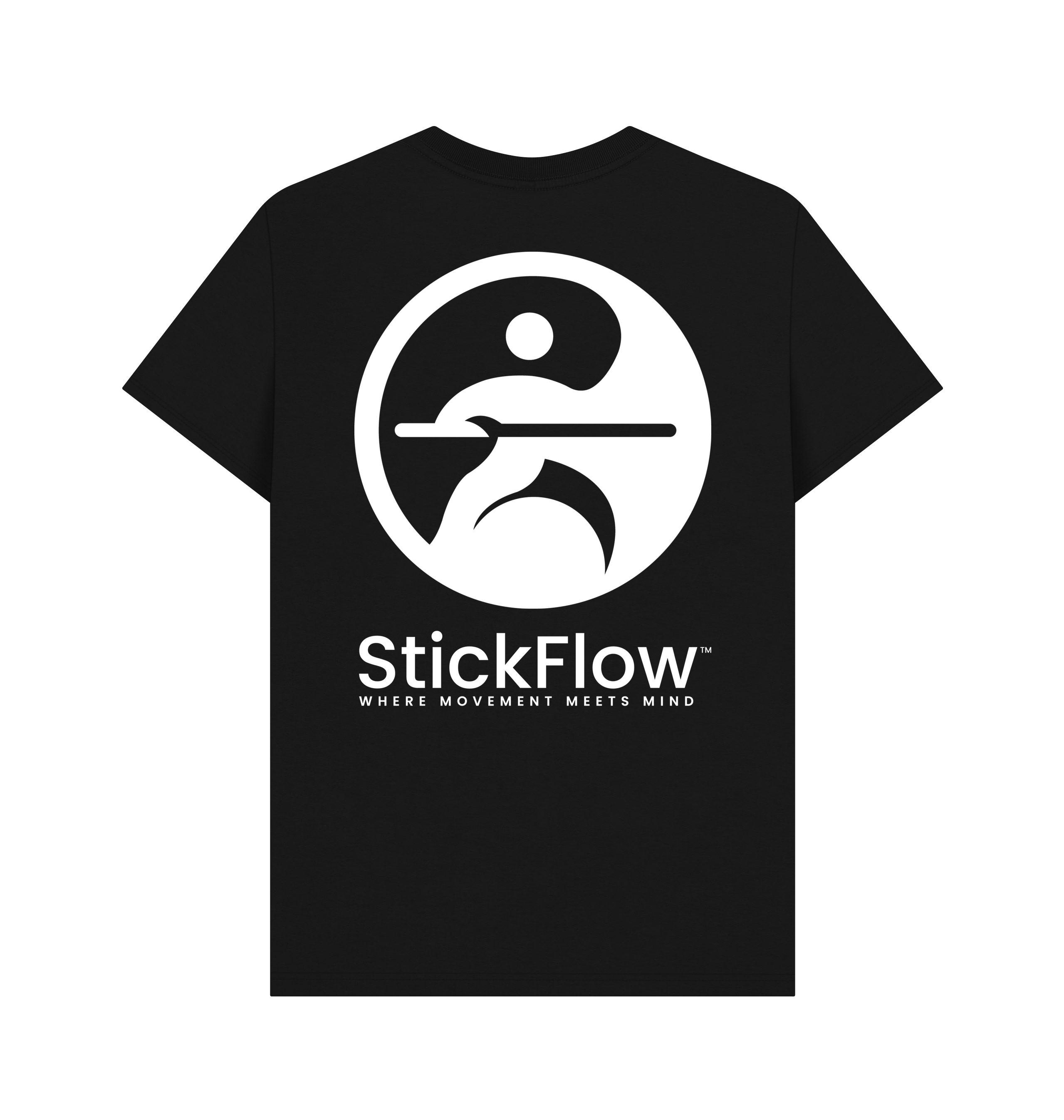 Black Printed T-shirt Back