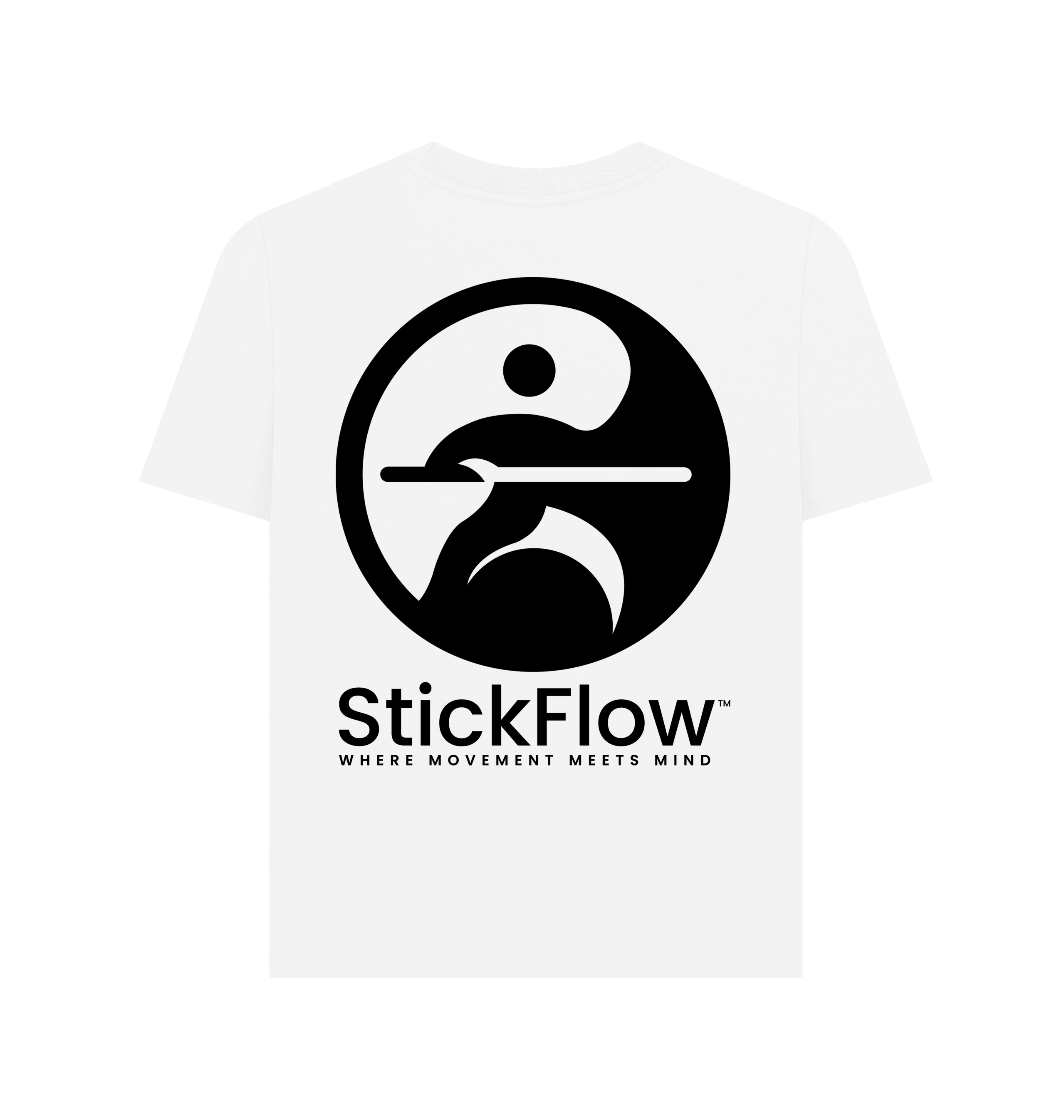 White Printed T-shirt Back