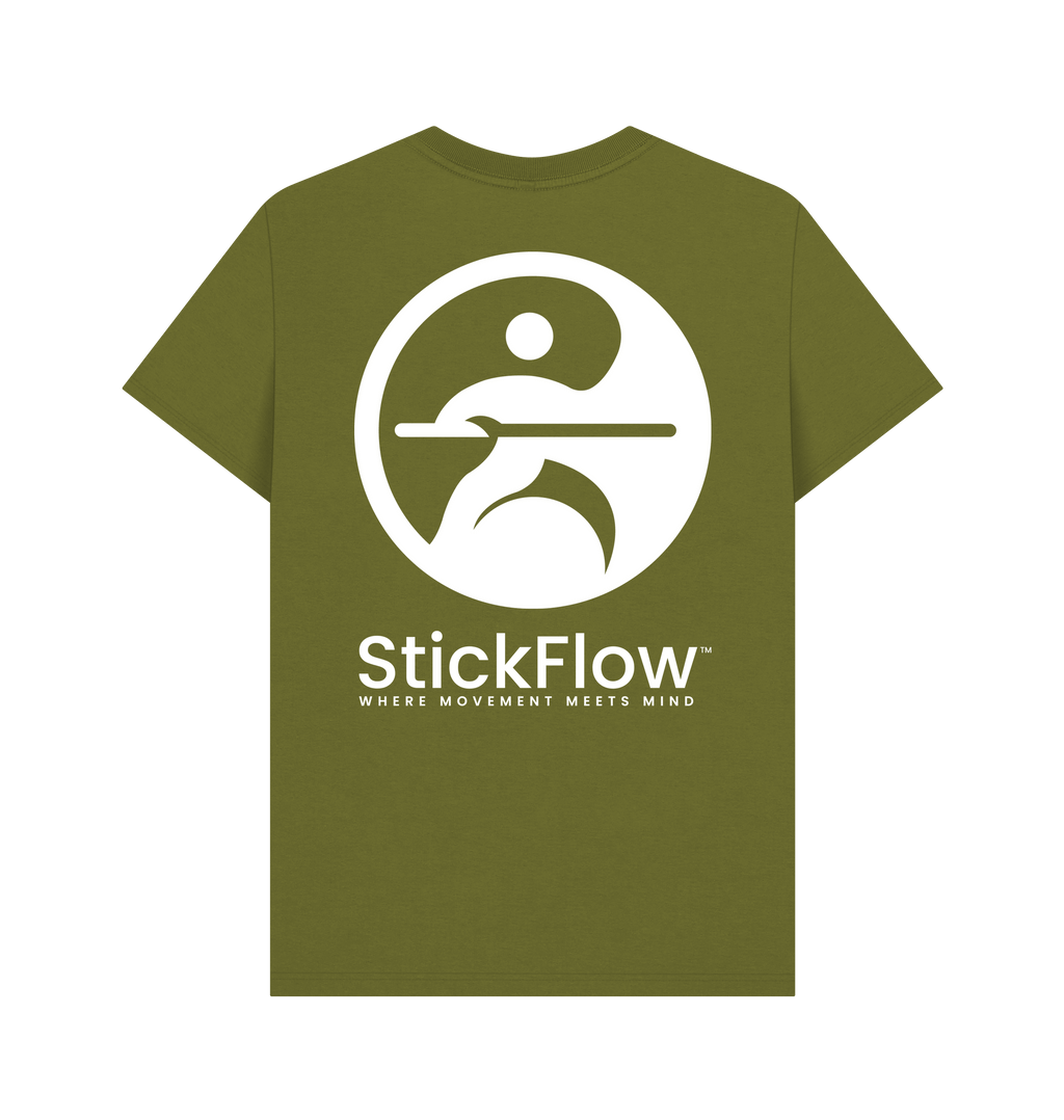 Moss Green Printed T-shirt Back