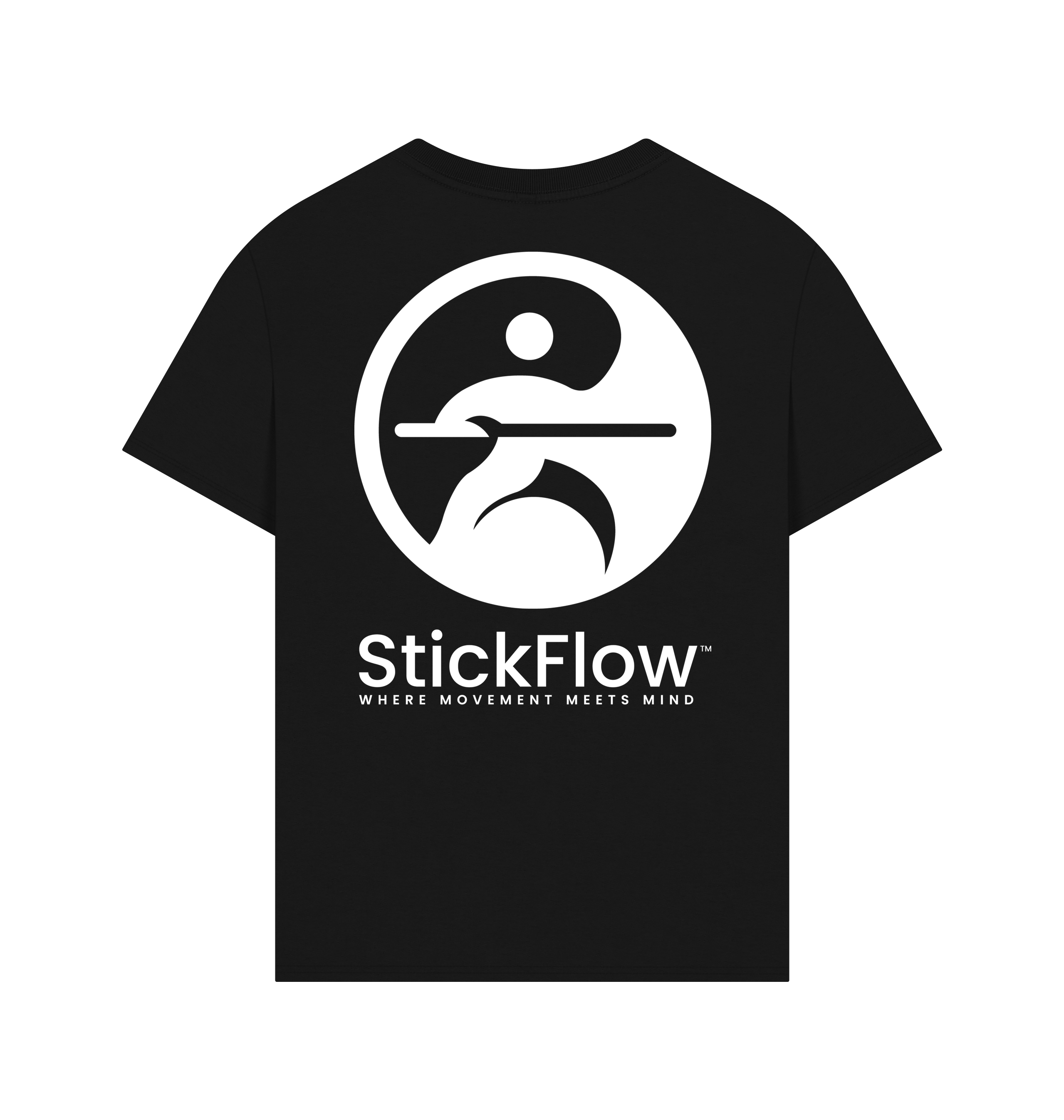Black Printed T-shirt Back