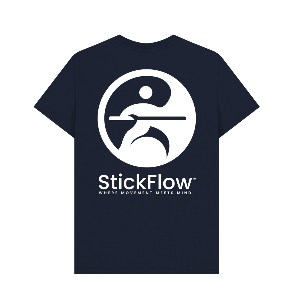 Navy Blue Printed T-shirt Back