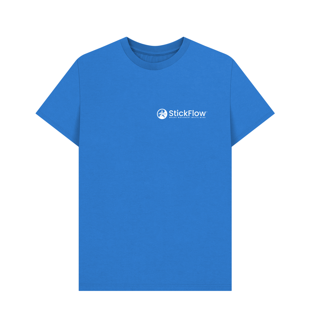Bright Blue Printed T-shirt Front