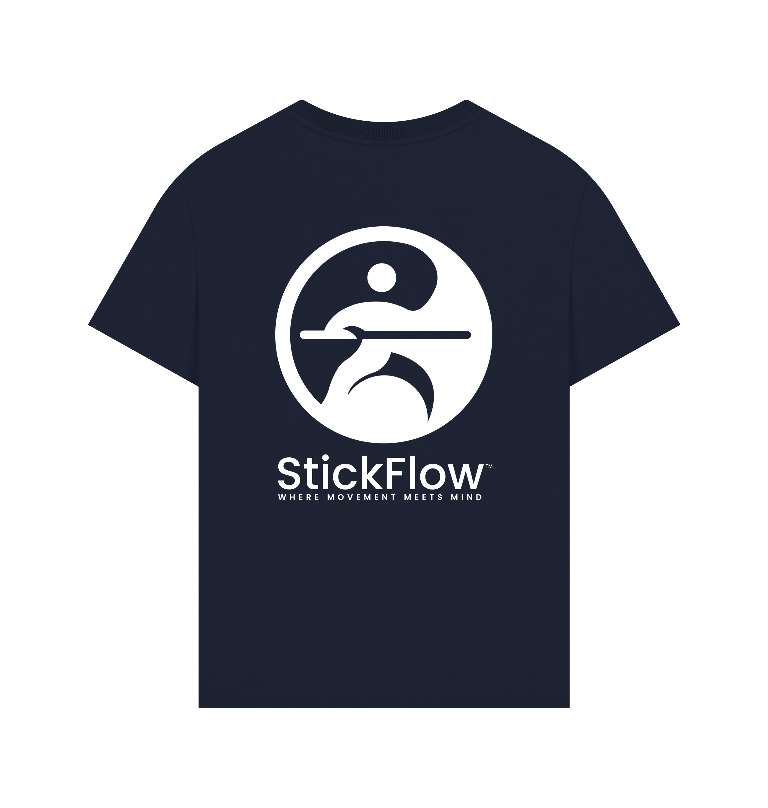 Navy Printed T-shirt Back