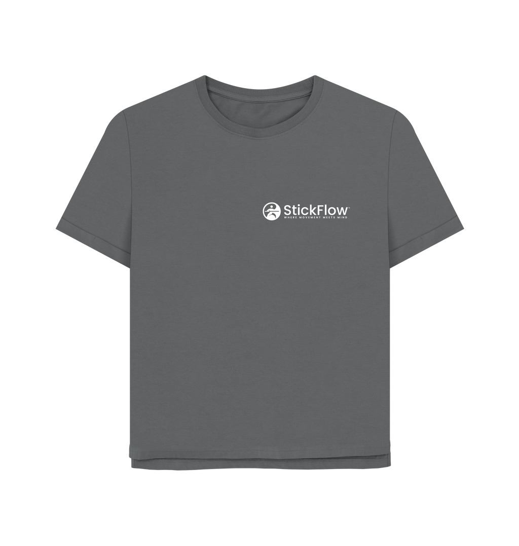Slate Grey Printed T-shirt Front