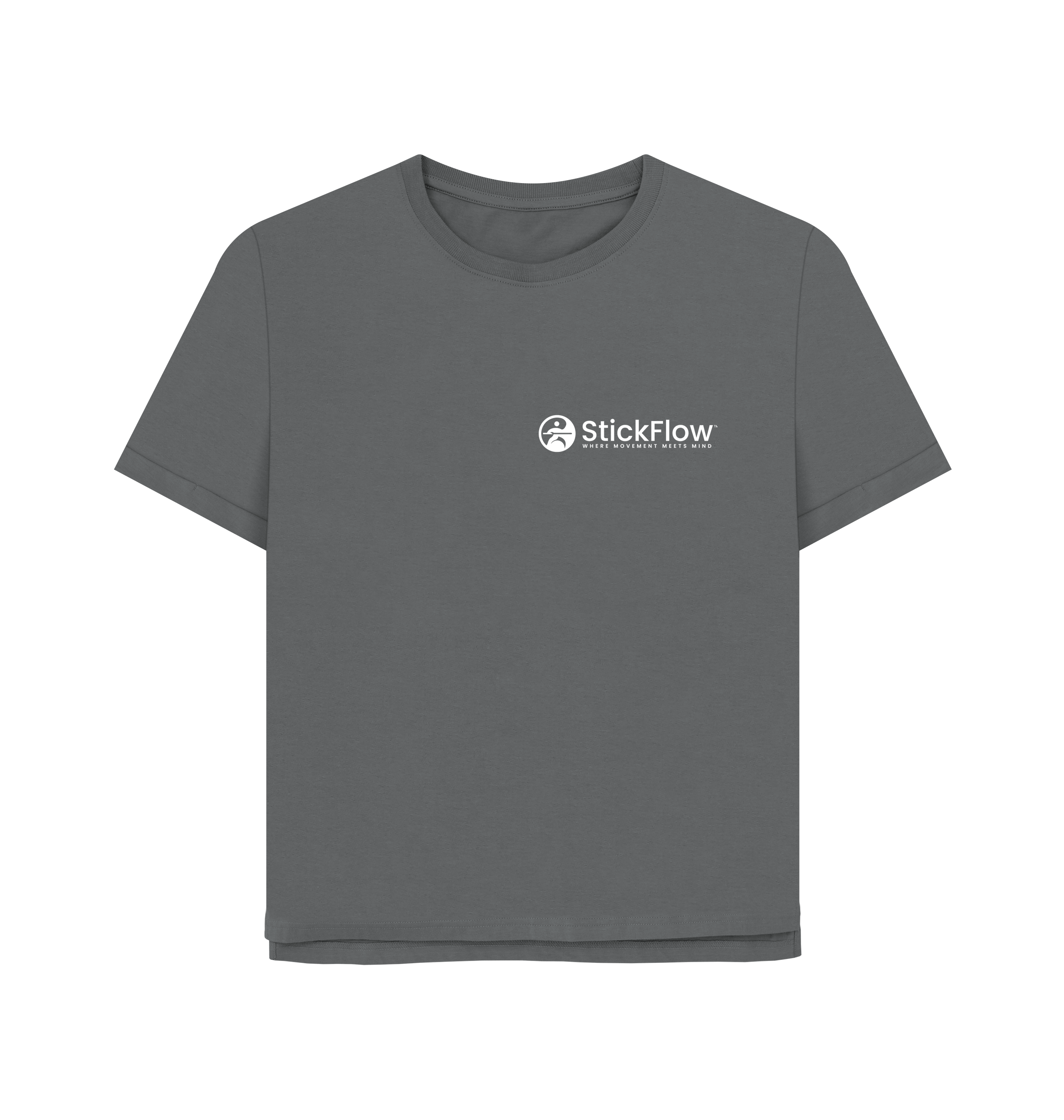 Slate Grey Printed T-shirt Front