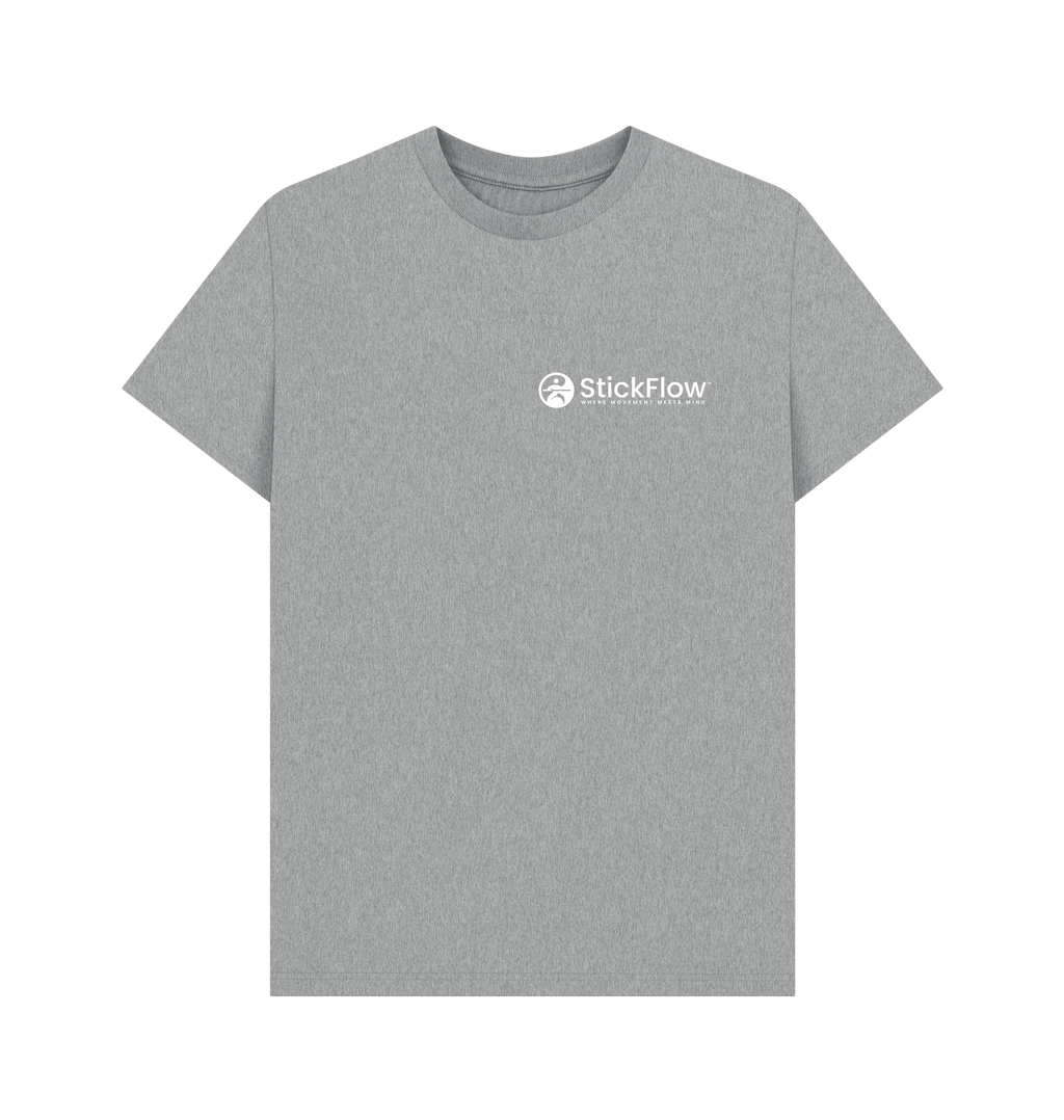 Athletic Grey Printed T-shirt Front
