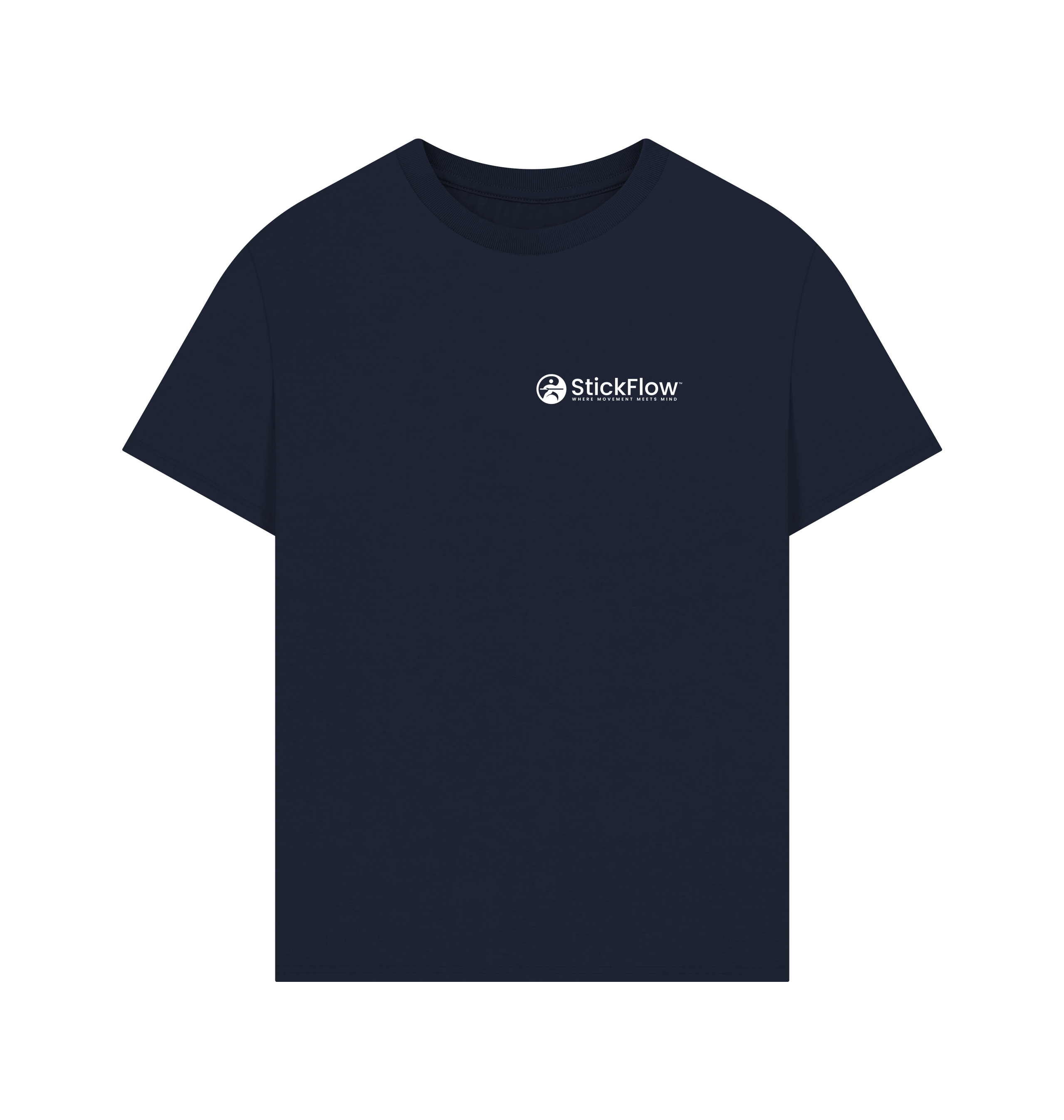 Navy Printed T-shirt Front