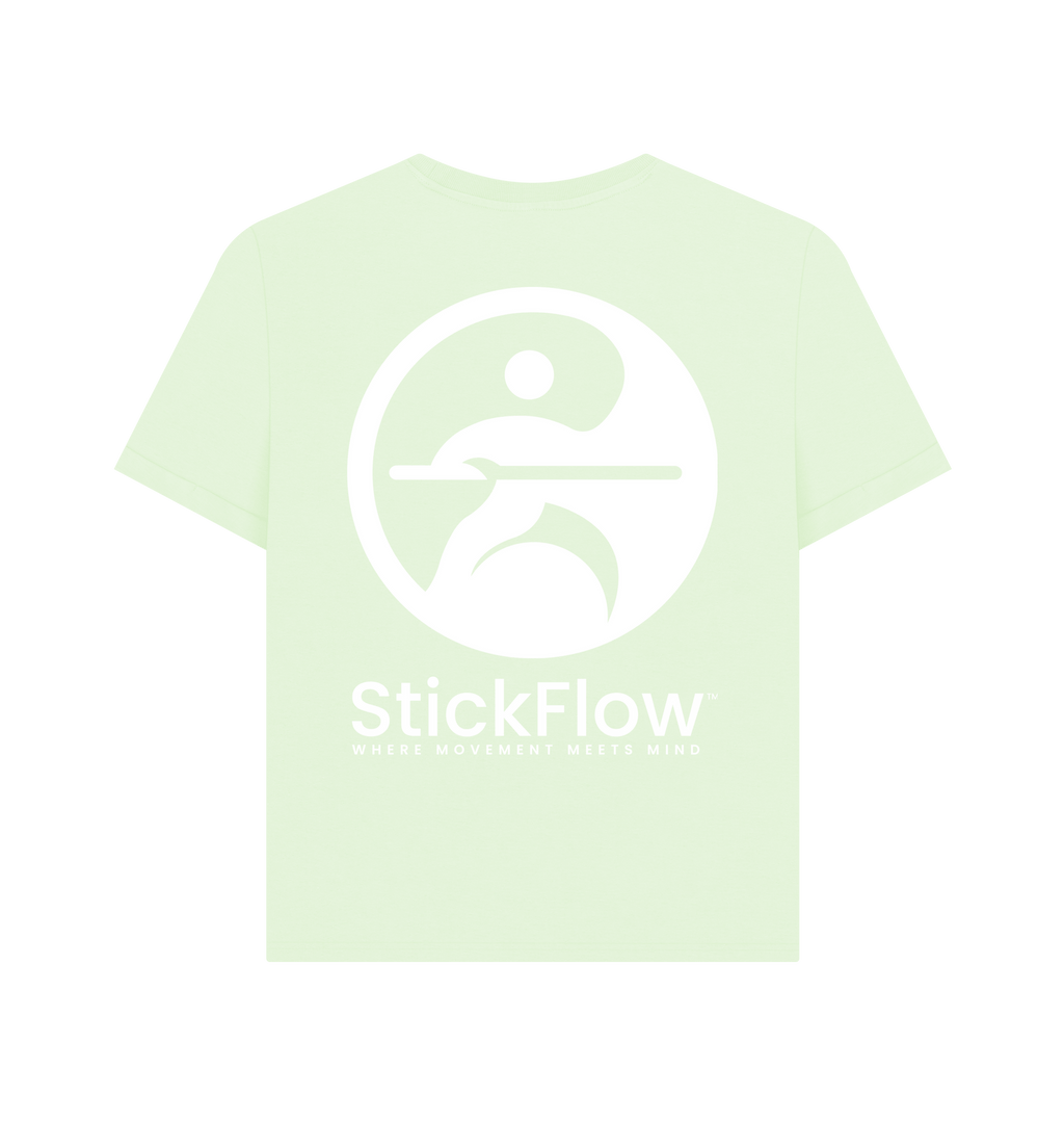 Pastel Green Printed T-shirt Back