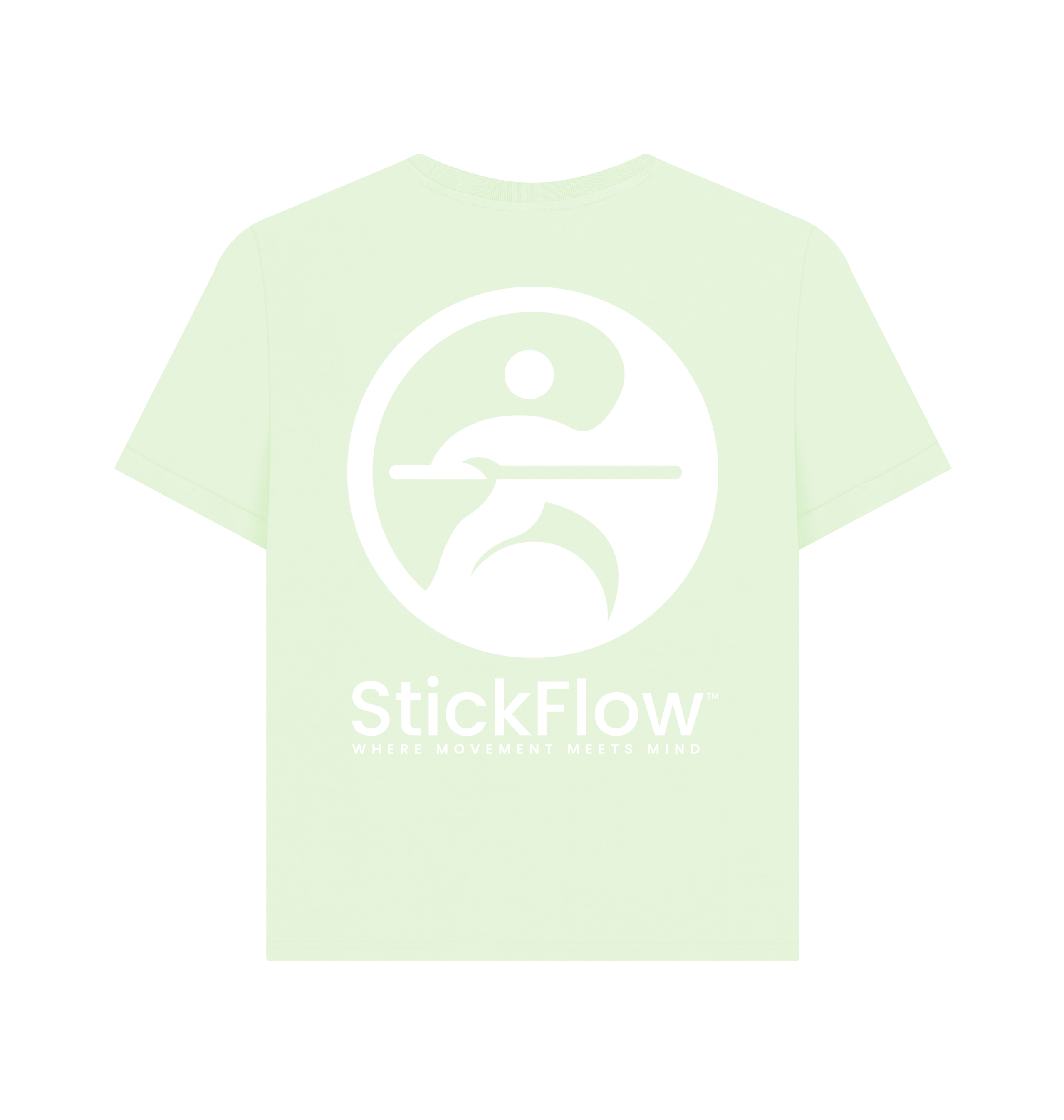 Pastel Green Printed T-shirt Back