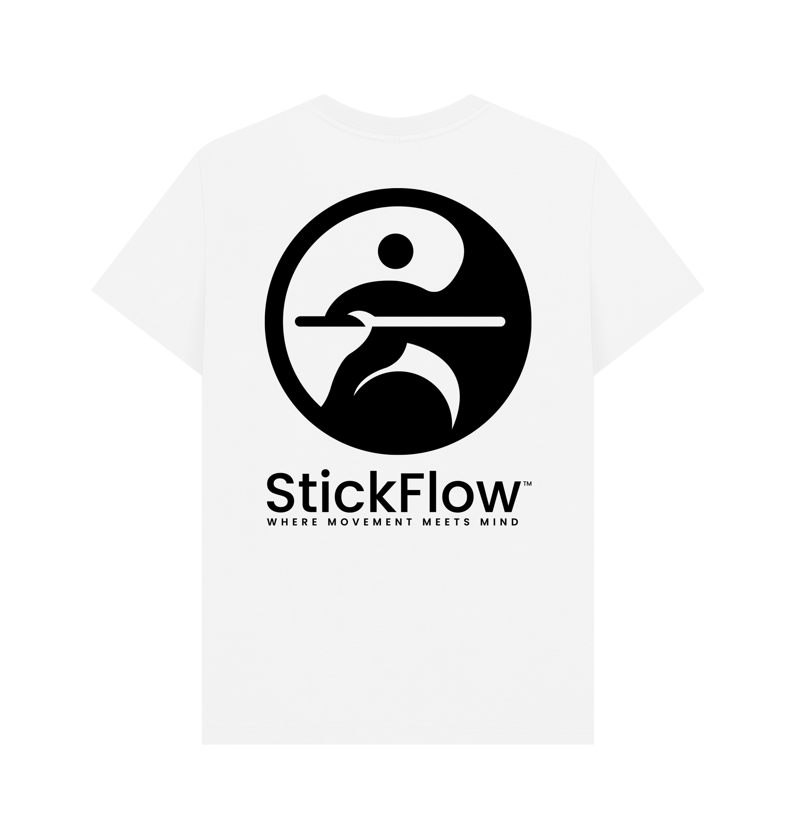 White Printed T-shirt Back