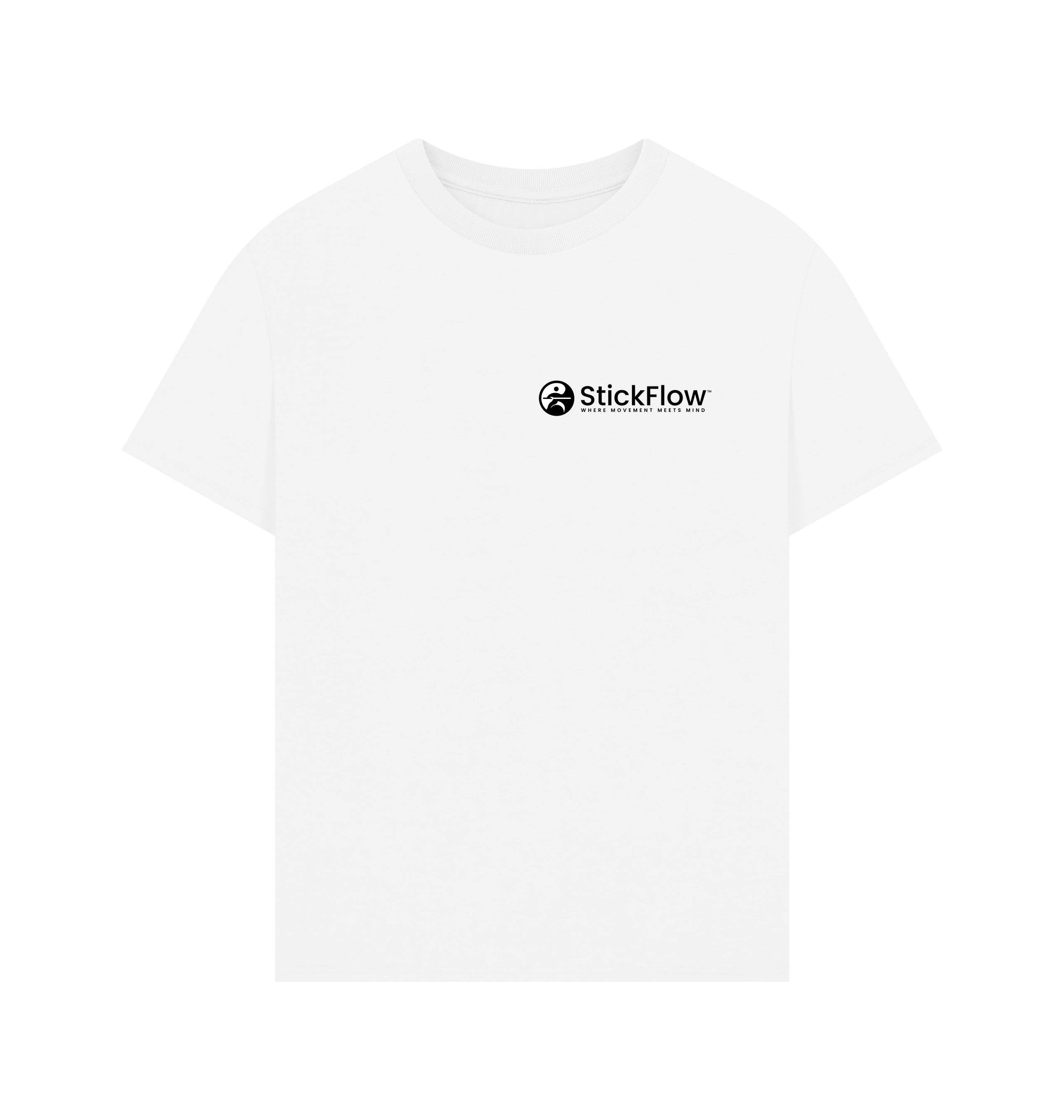 White Printed T-shirt Front