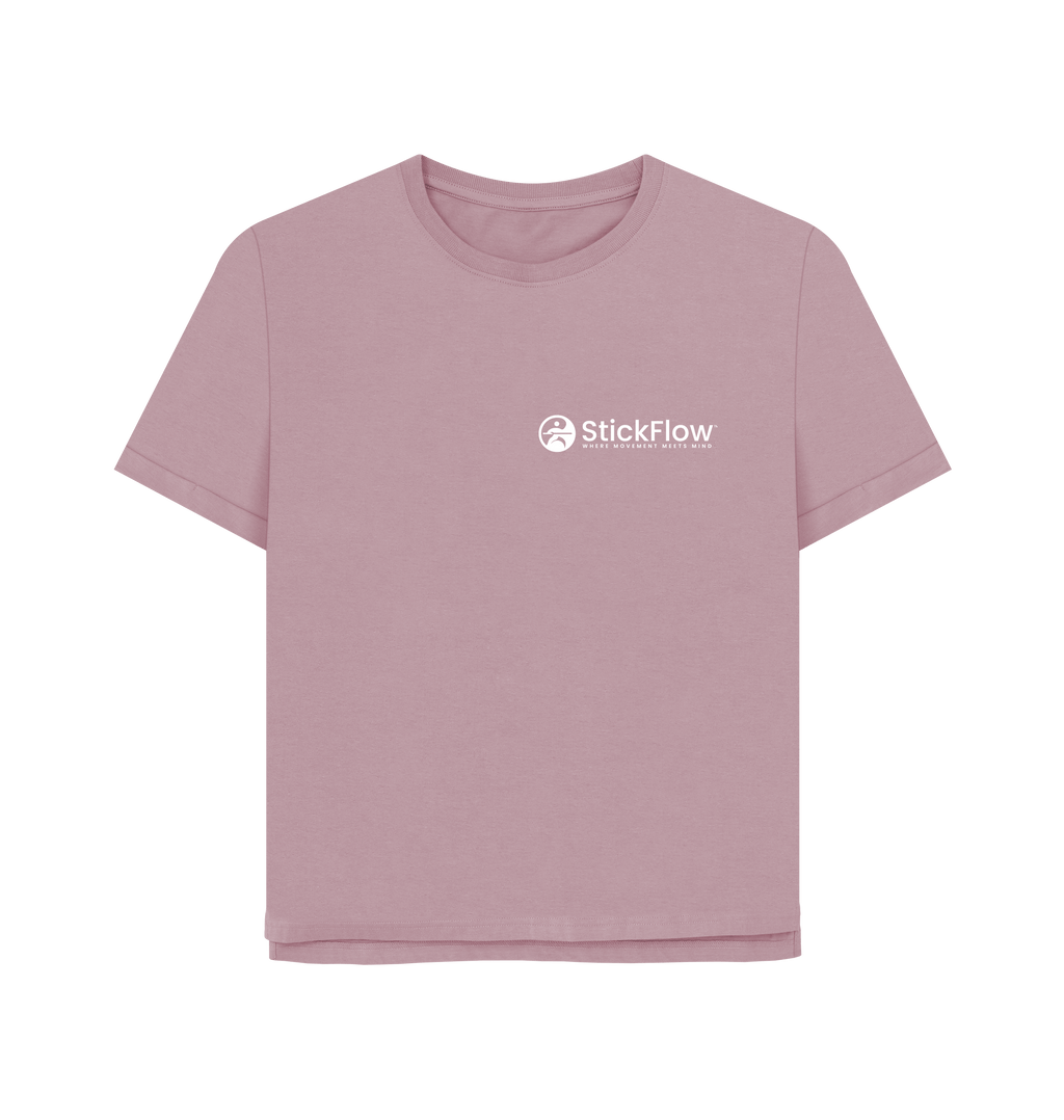 Mauve Printed T-shirt Front