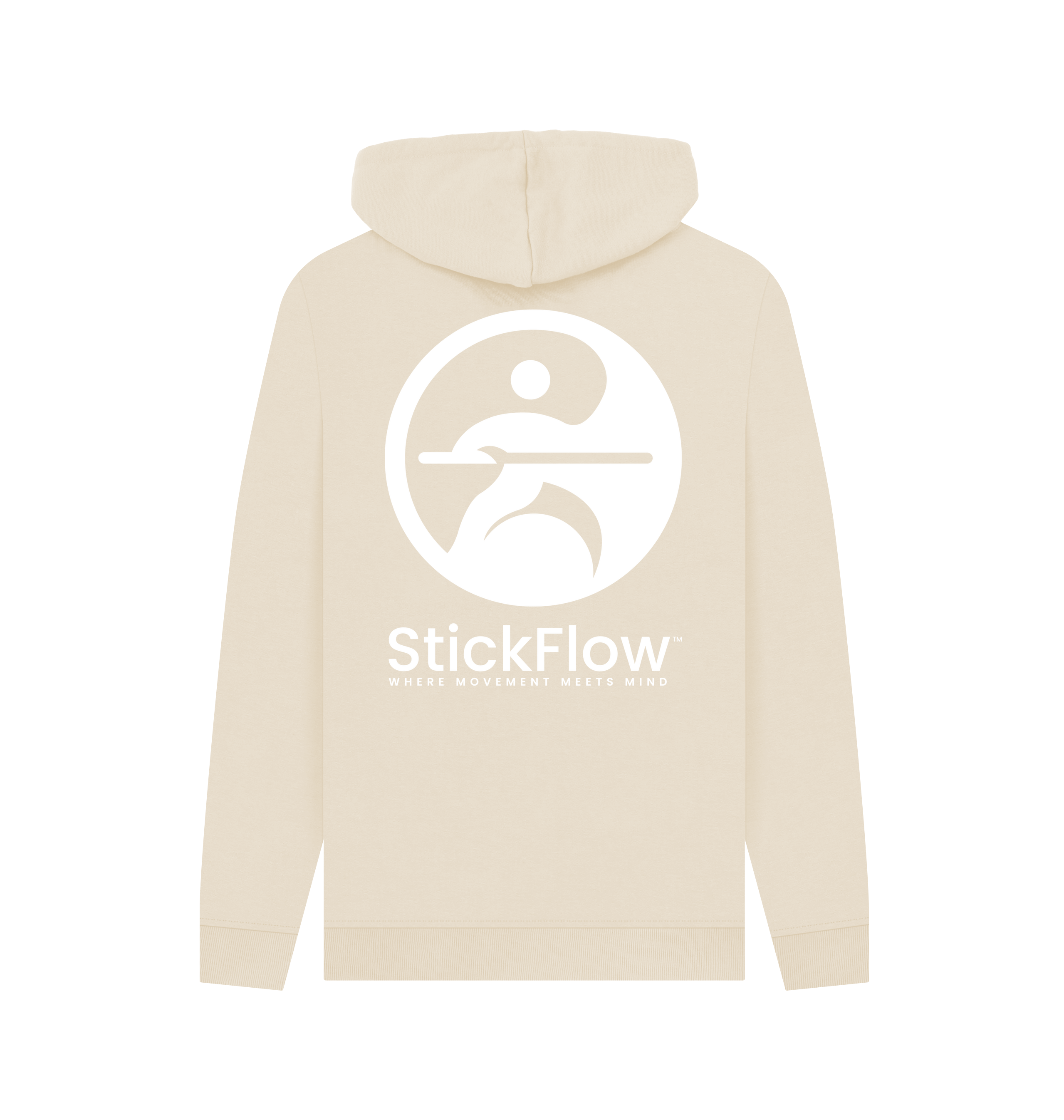 Oat Printed Hoody Back