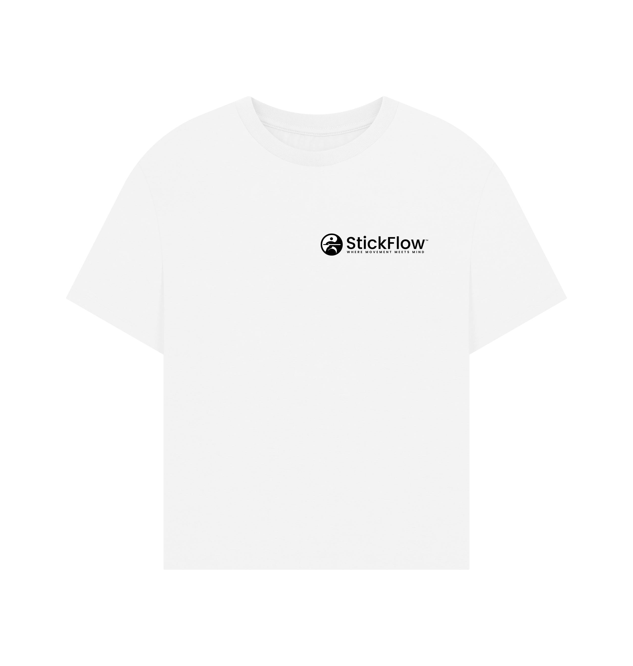 White Printed T-shirt Front