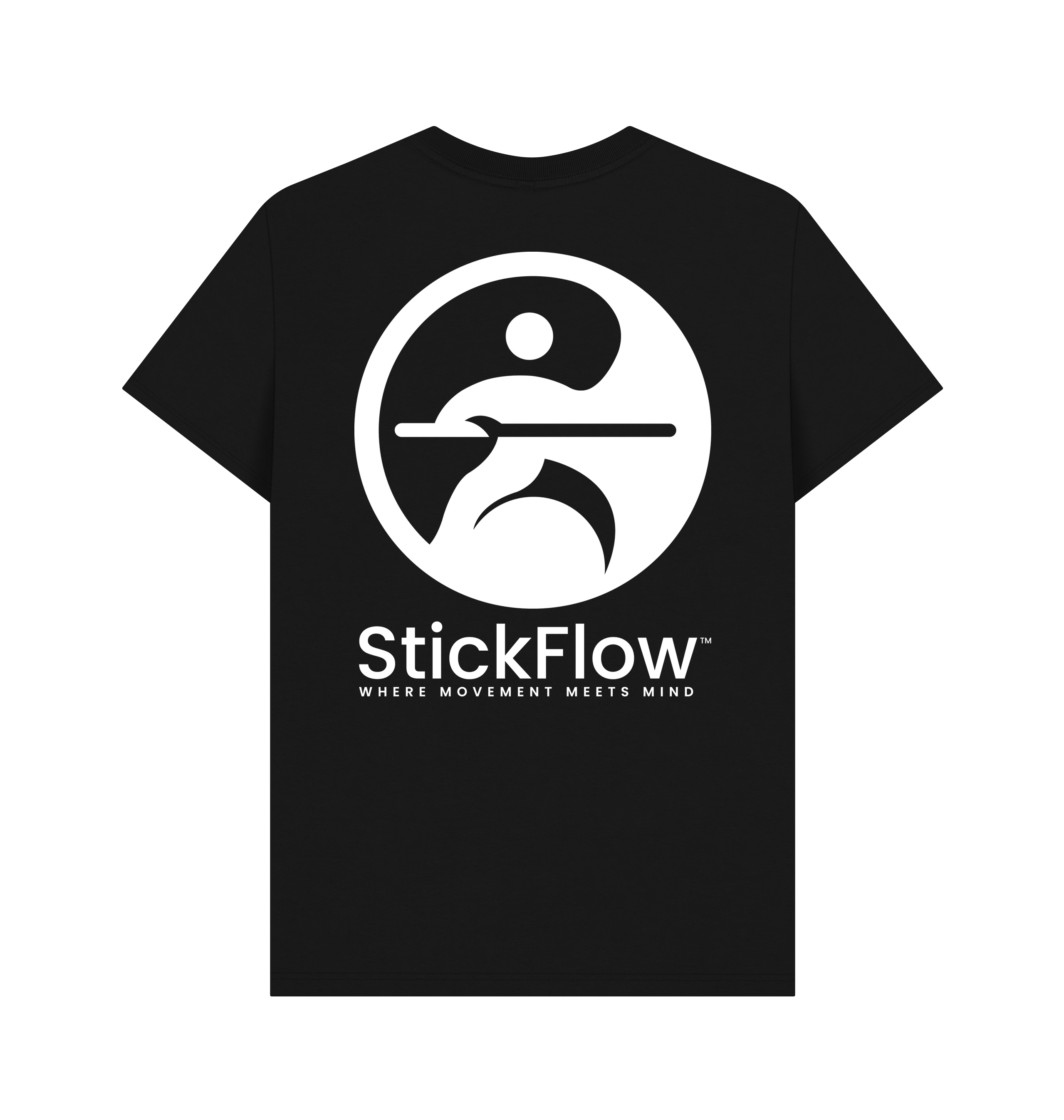 Black Printed T-shirt Back