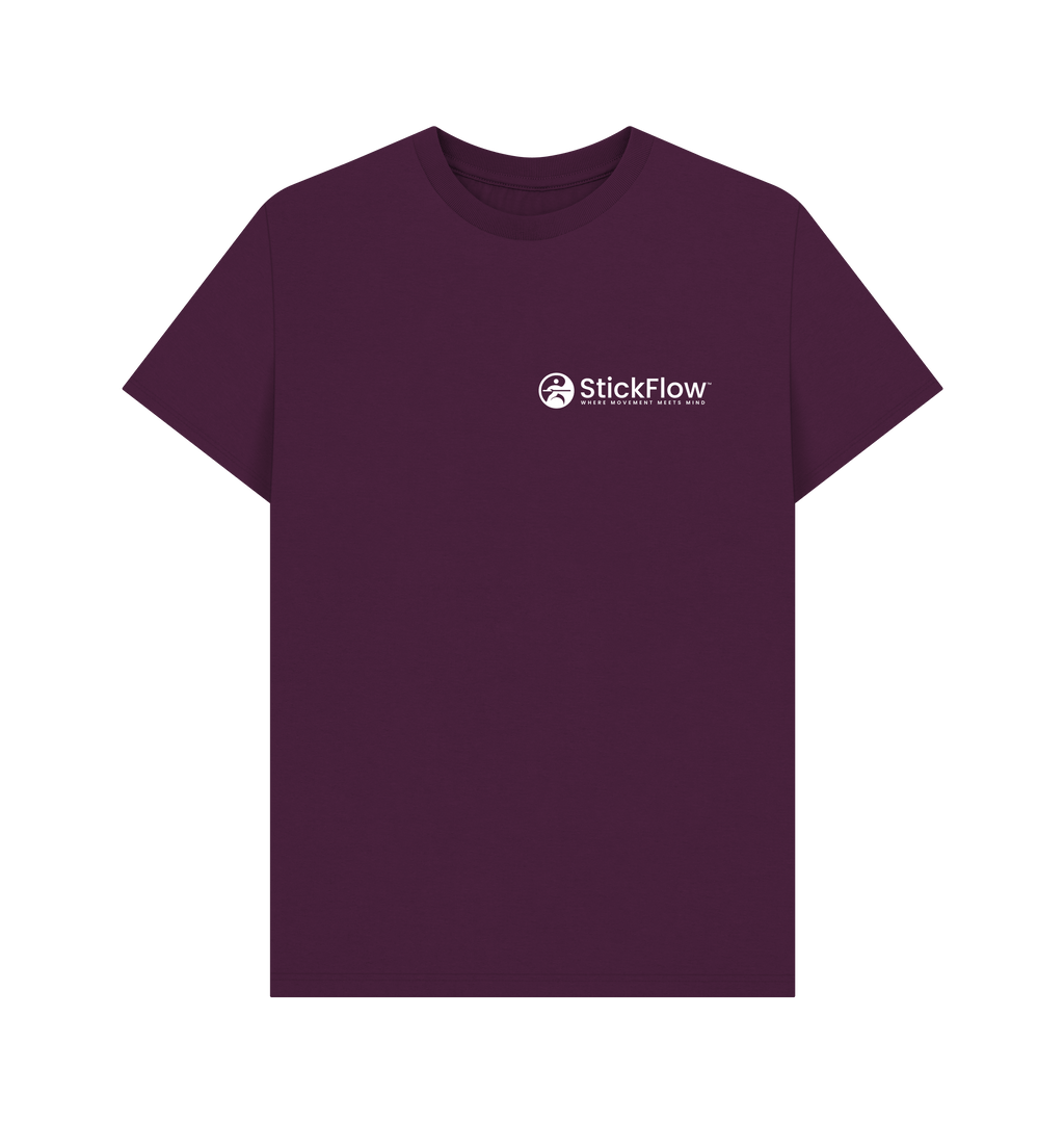 Purple Printed T-shirt Front