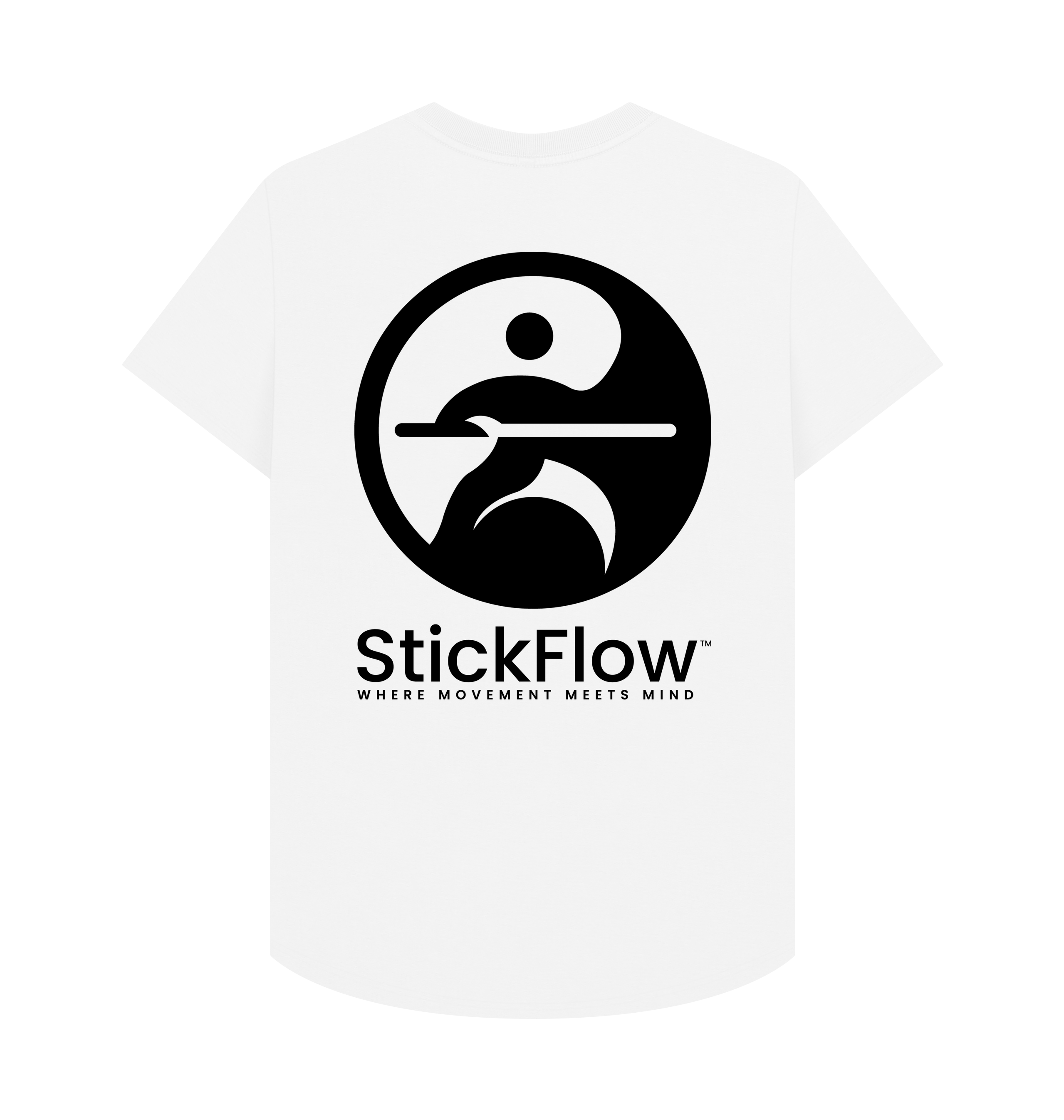 White Printed T-shirt Back