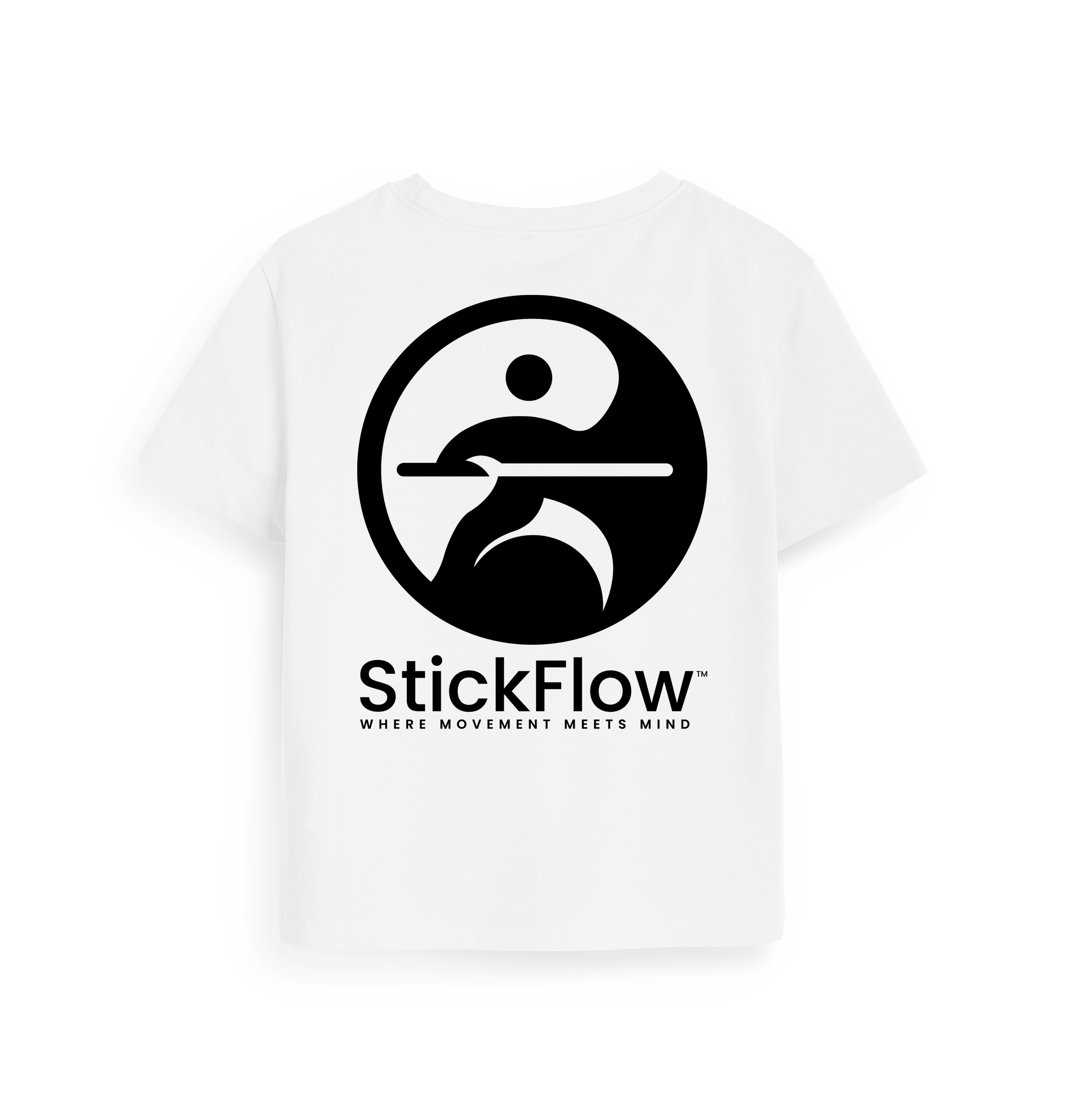 White Printed T-shirt Back