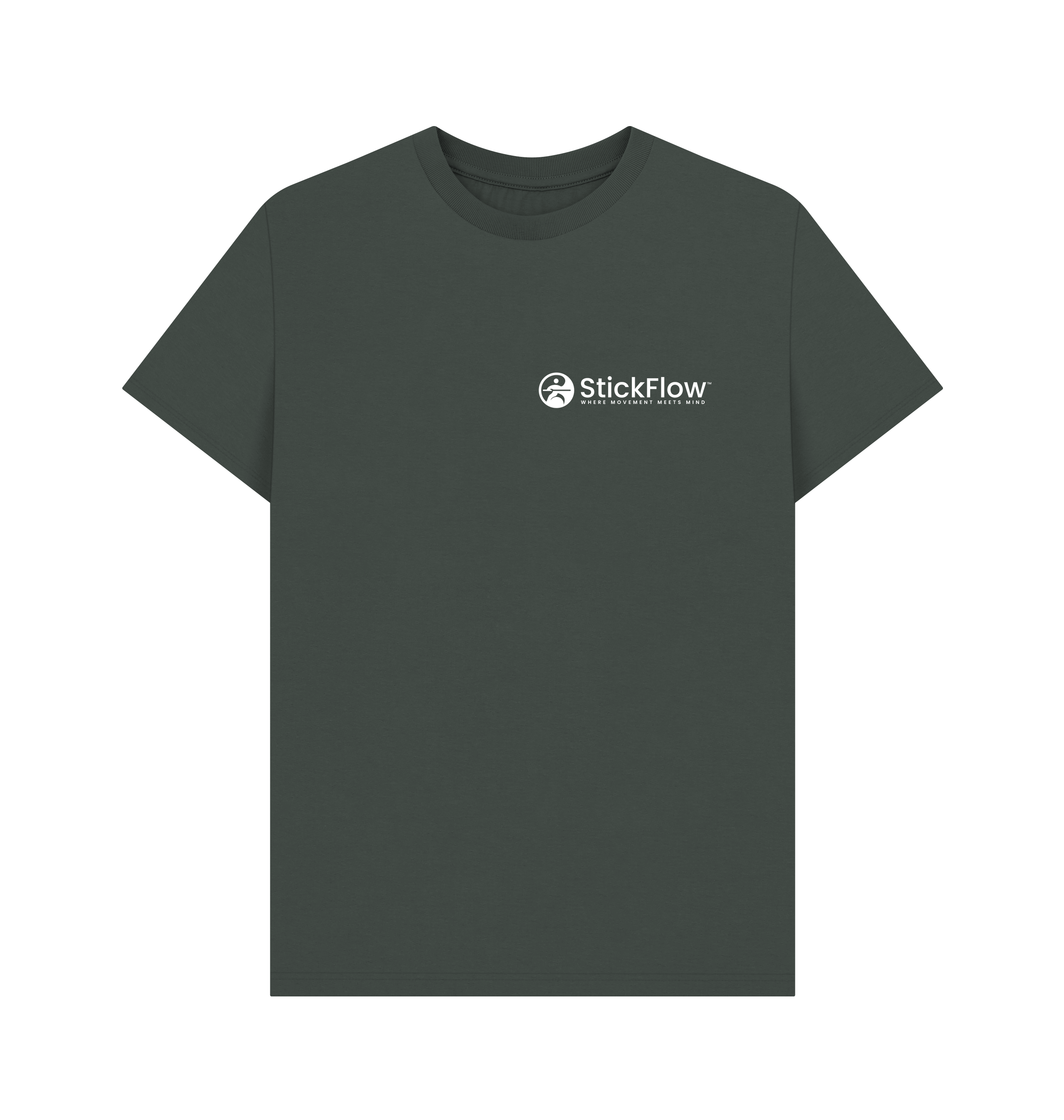 Dark Grey Printed T-shirt Front