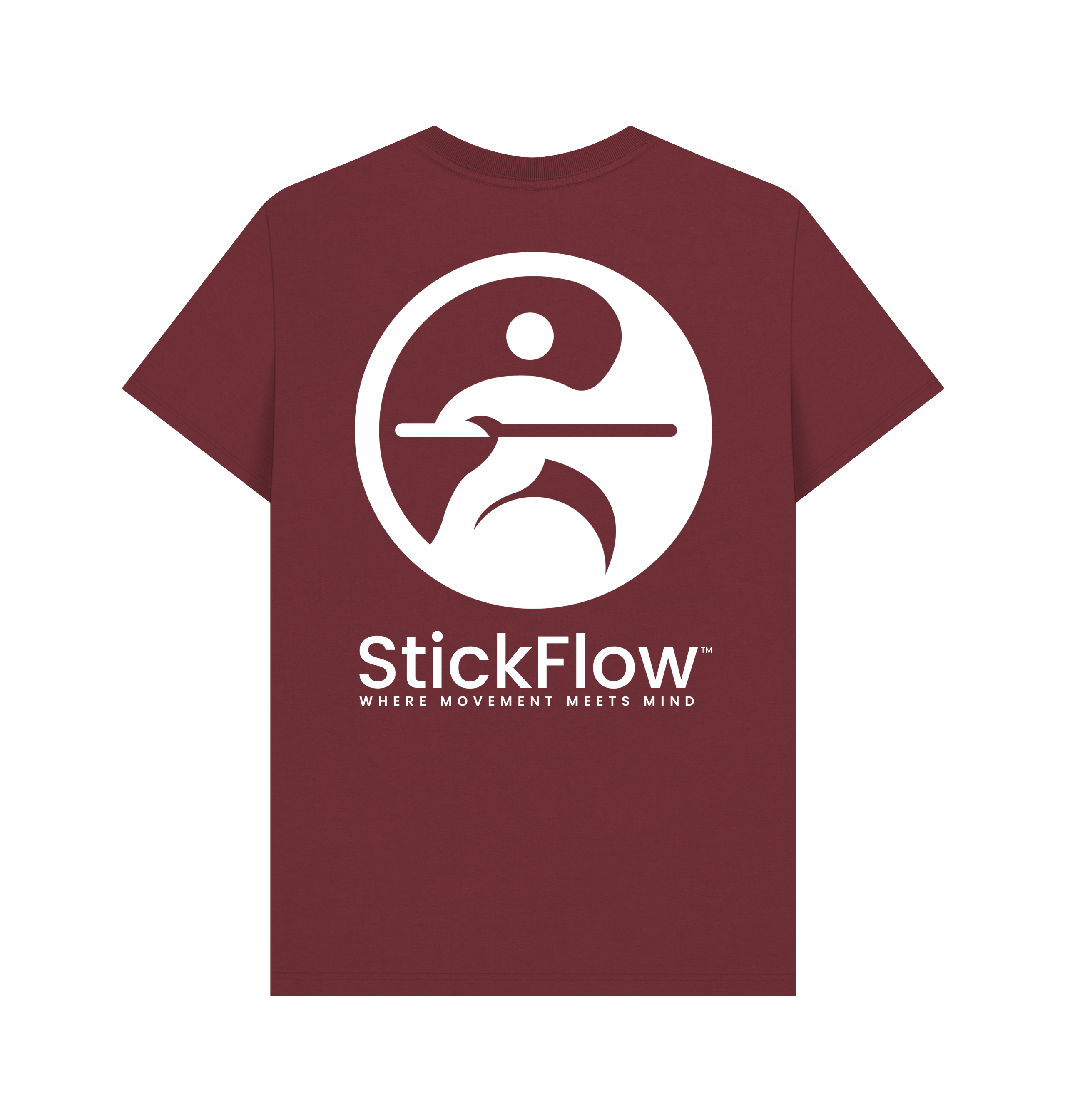 Red Wine Printed T-shirt Back