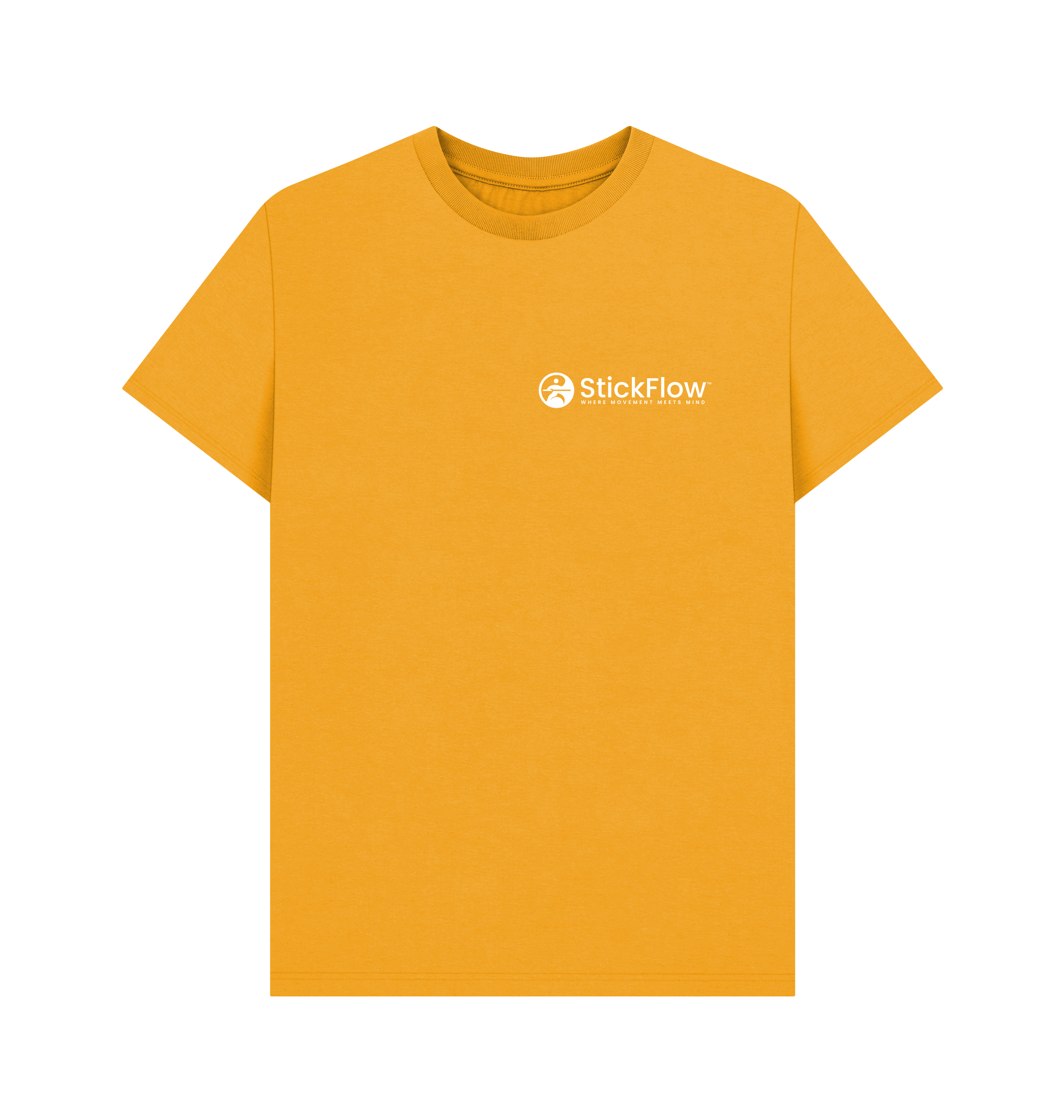 Mustard Printed T-shirt Front
