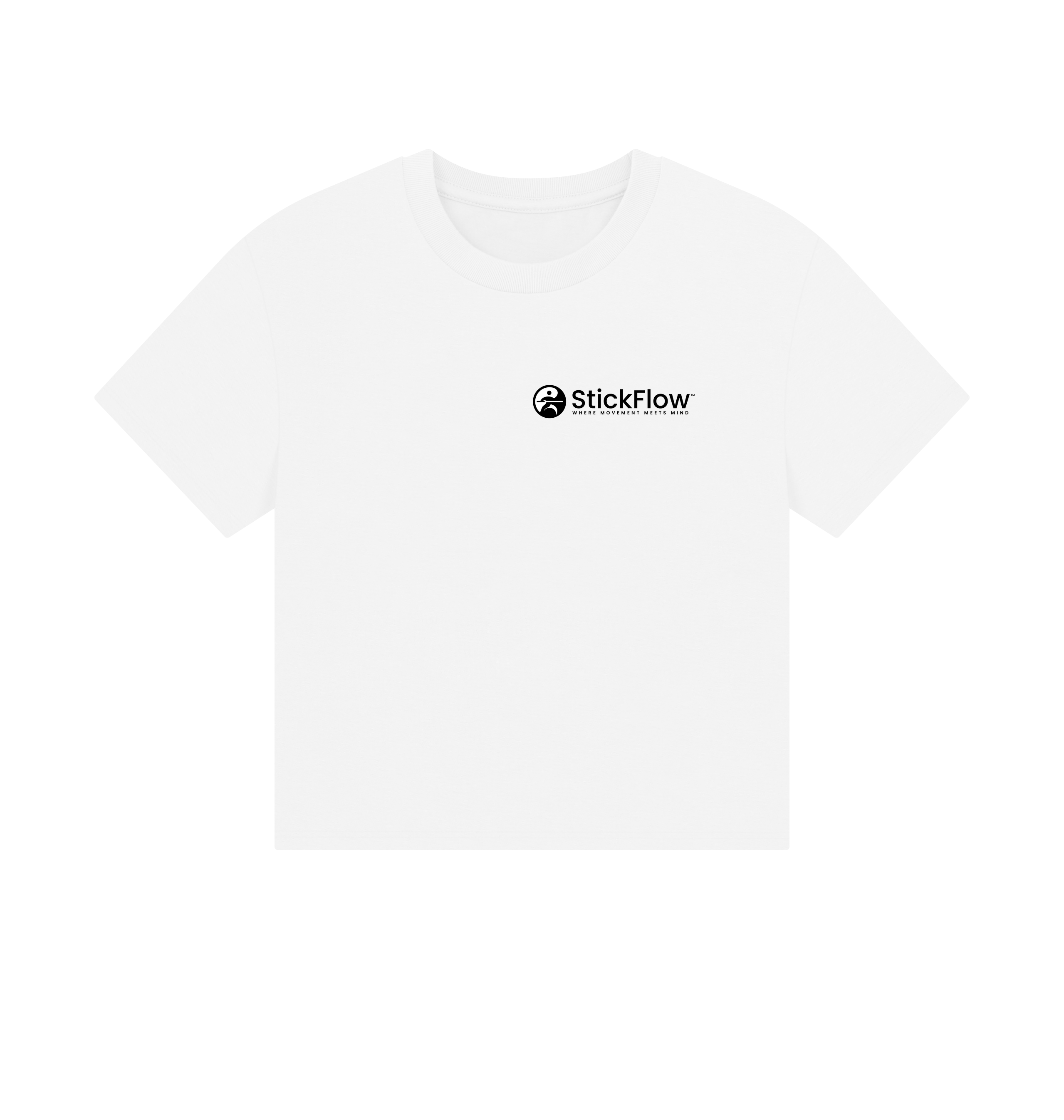 White Printed T-shirt Front