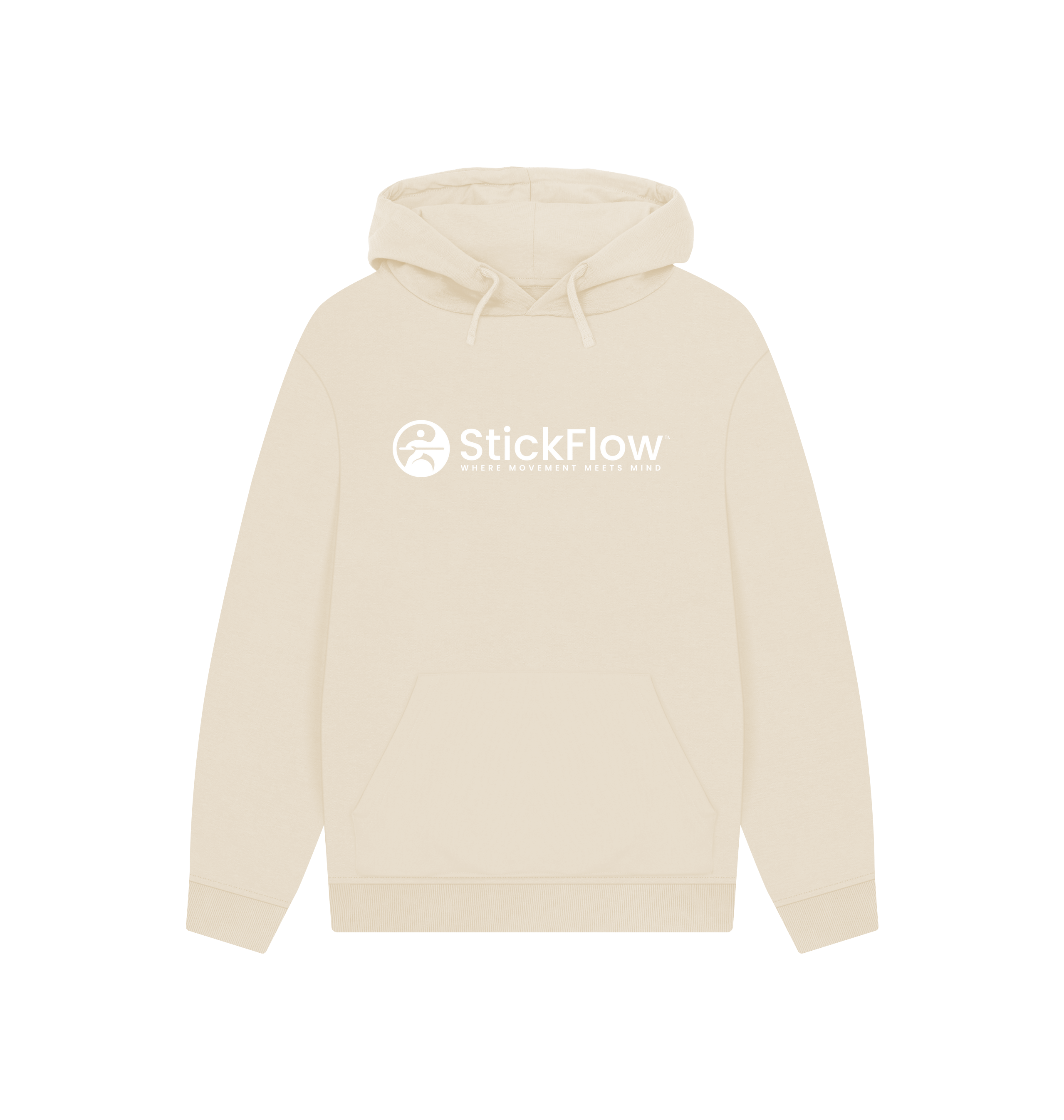 Oat Printed Hoody Front