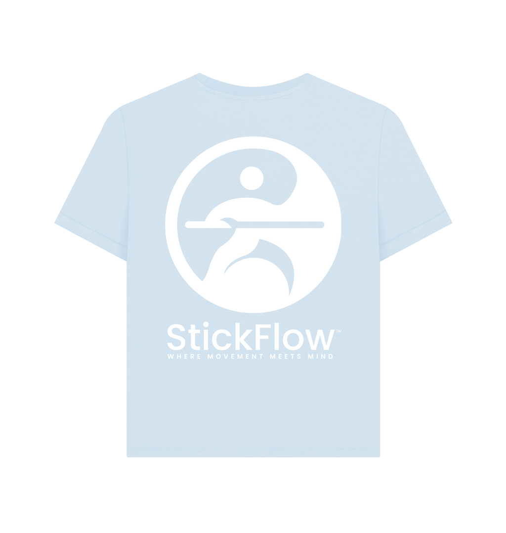 Sky Blue Printed T-shirt Back
