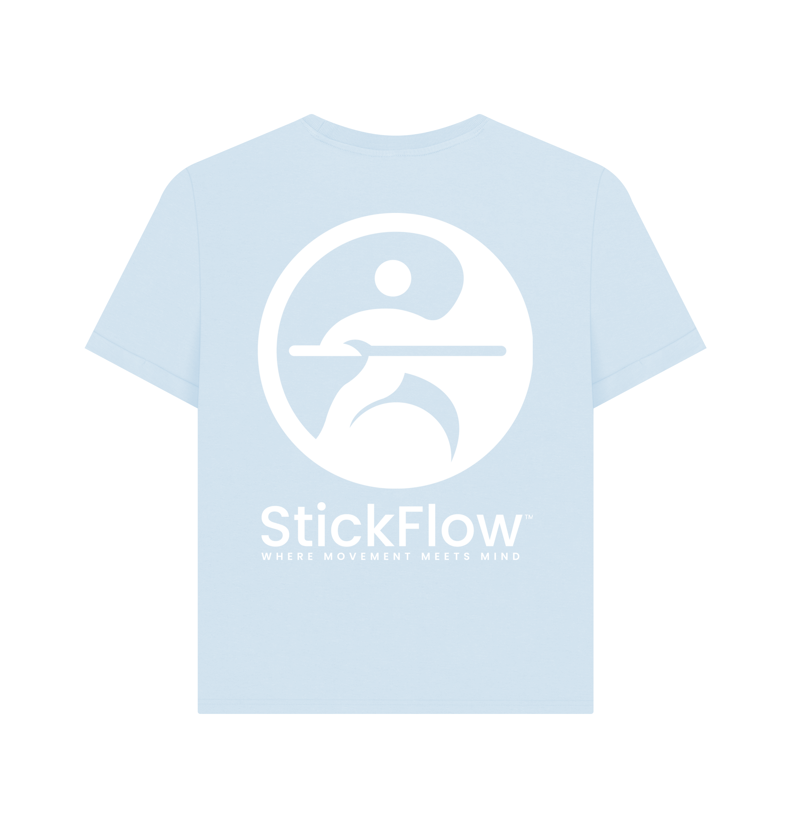 Sky Blue Printed T-shirt Back