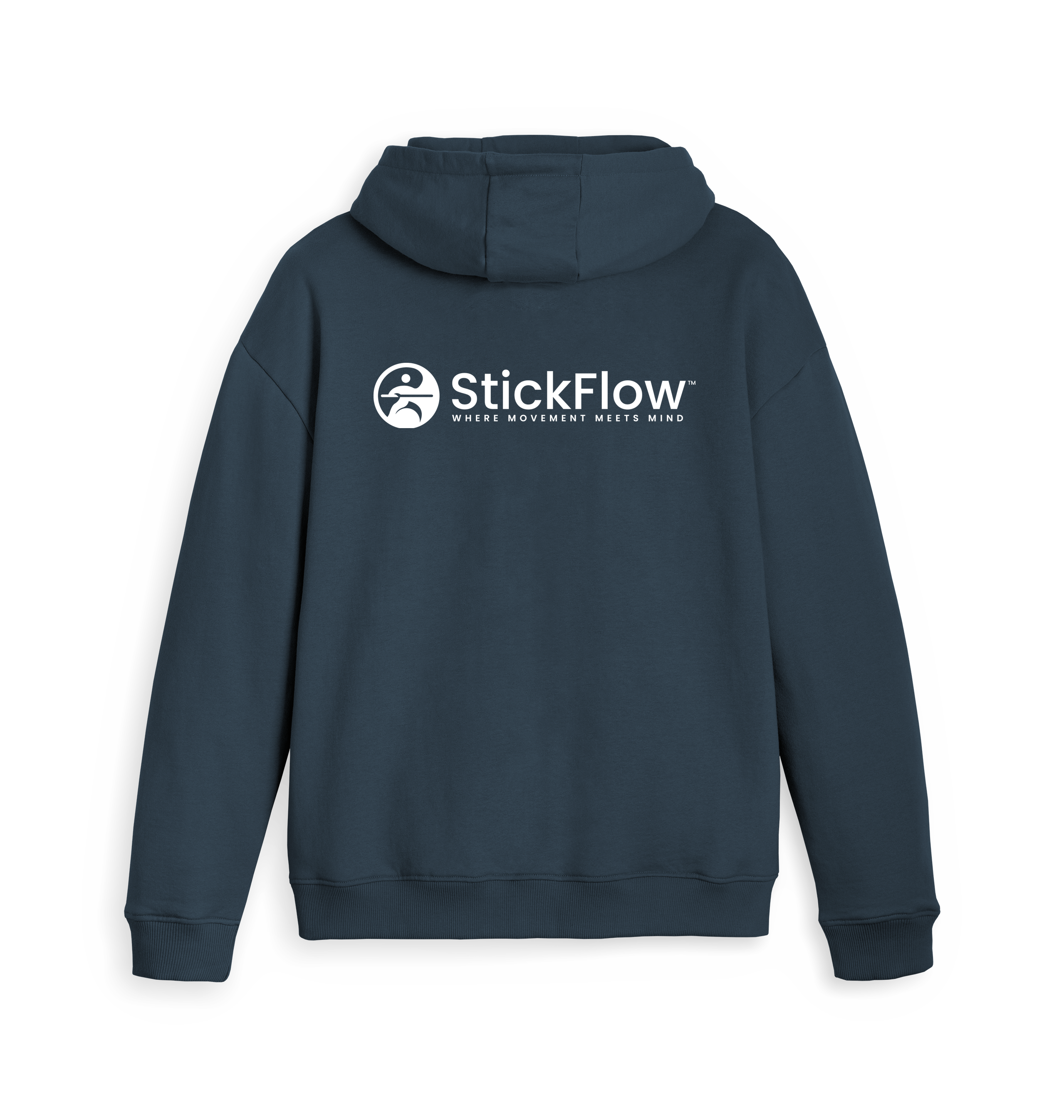 Navy Zip hoody Back