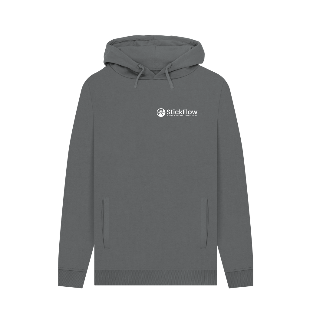 Slate Grey Printed Hoody Front