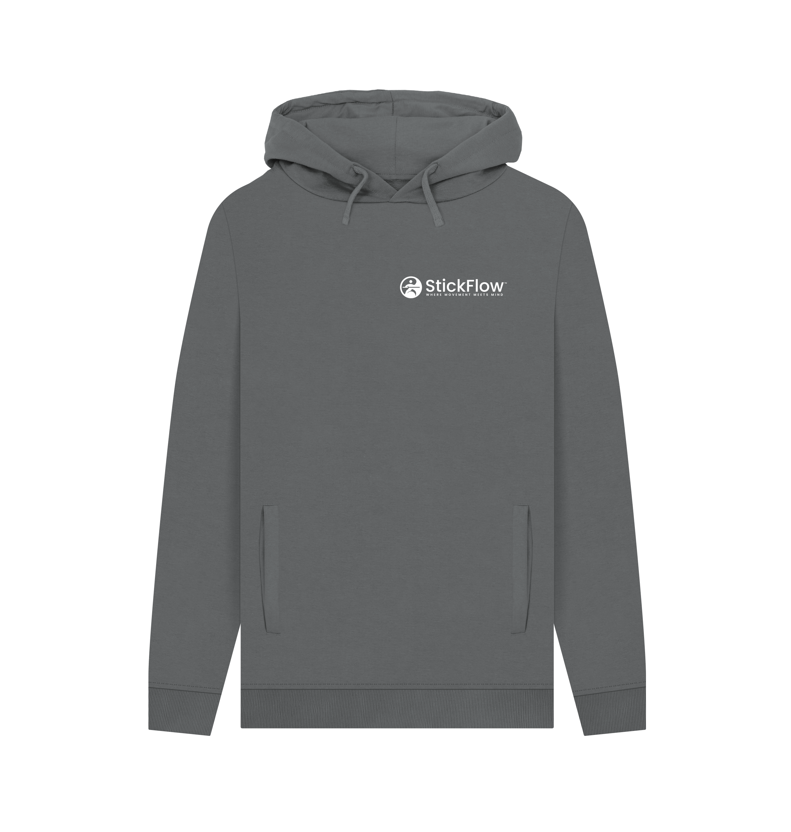 Slate Grey Printed Hoody Front