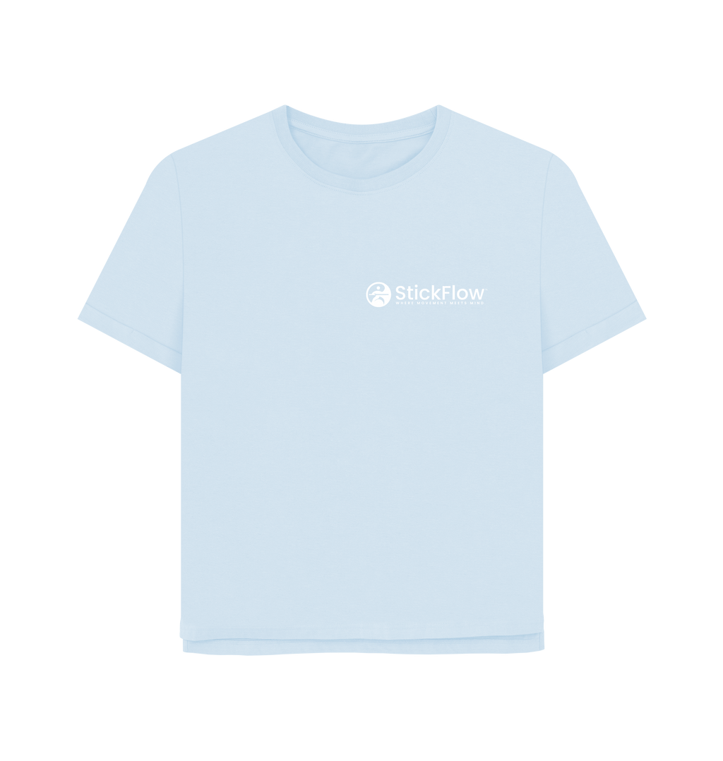 Sky Blue Printed T-shirt Front