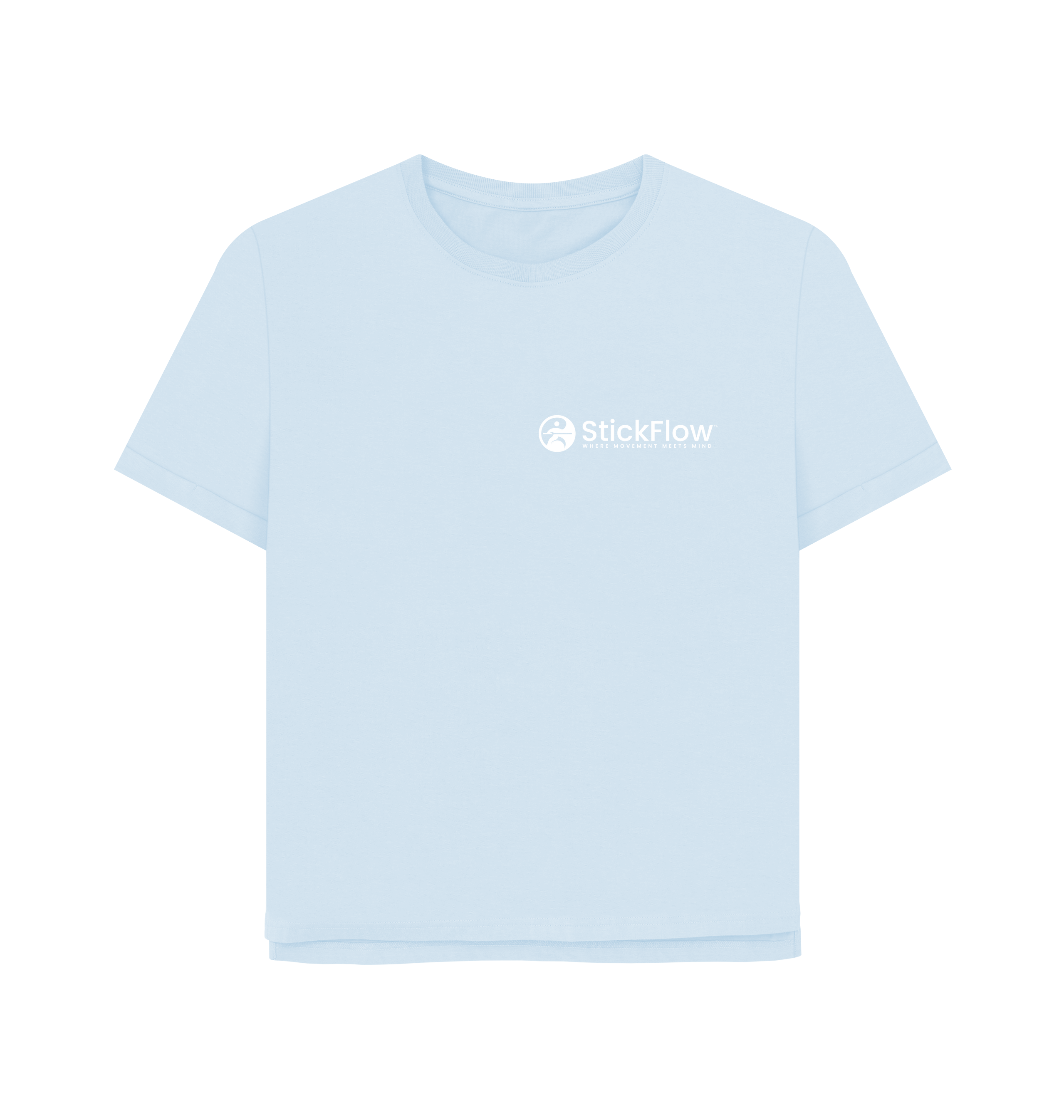 Sky Blue Printed T-shirt Front