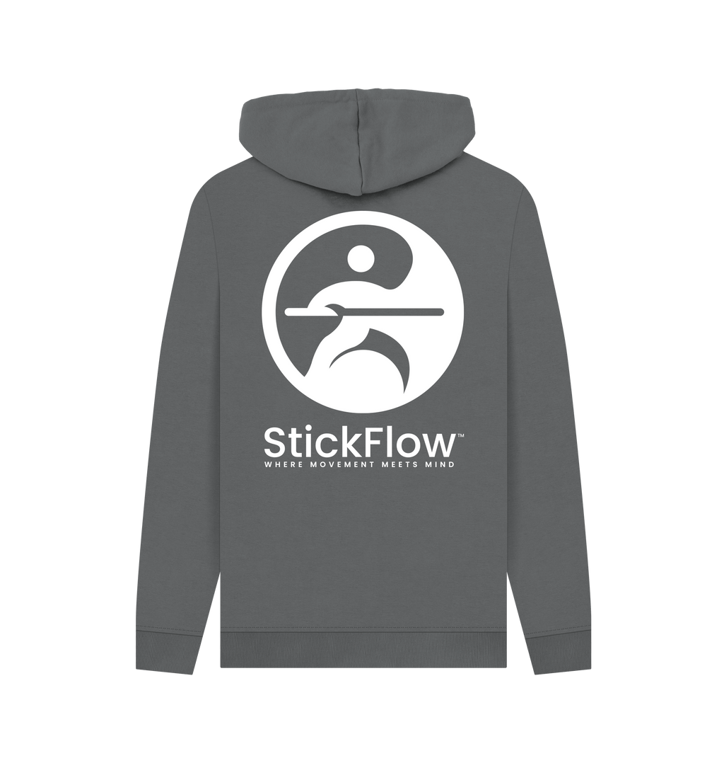 Slate Grey Printed Hoody Back
