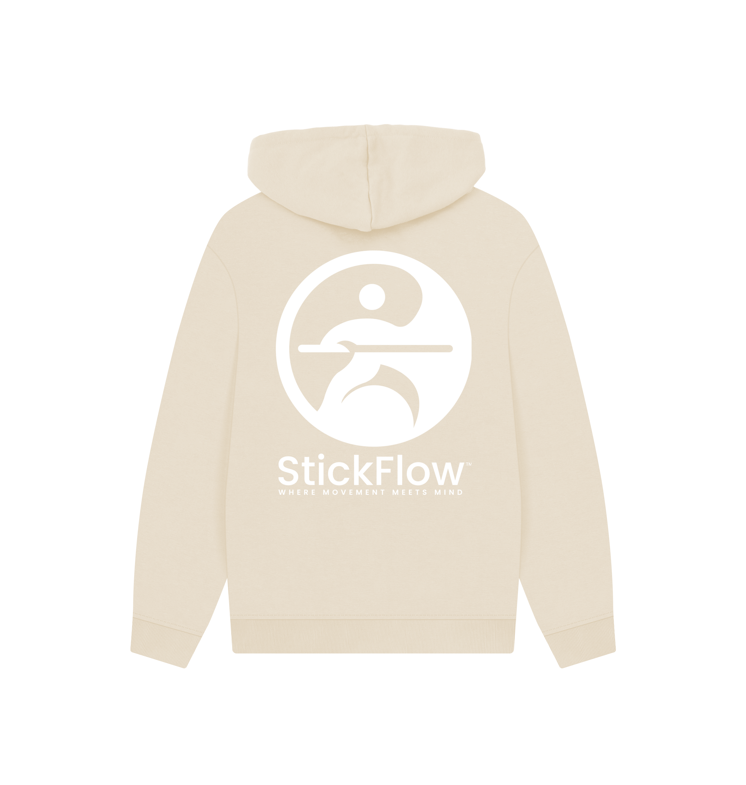Oat Printed Hoody Back