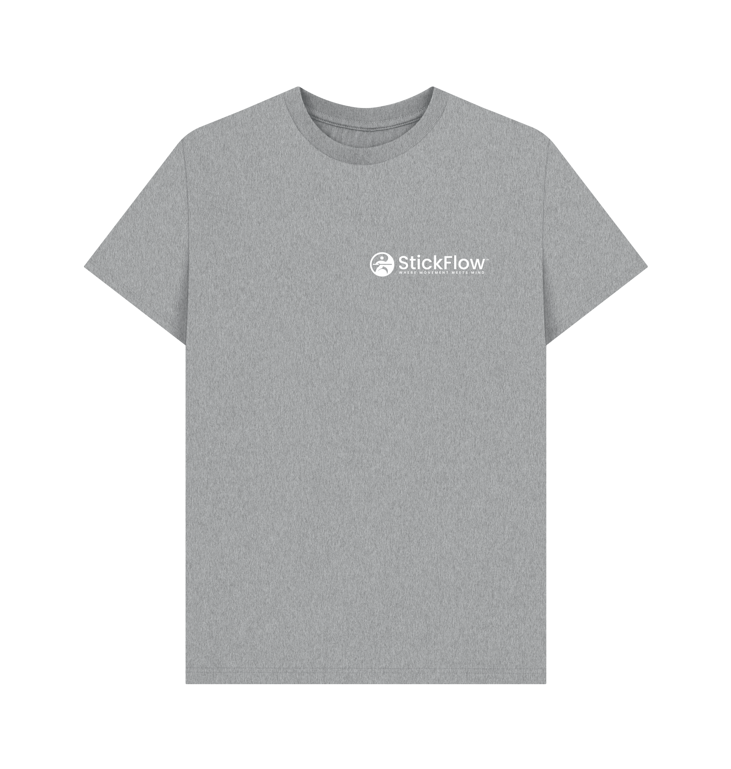 Athletic Grey Printed T-shirt Front