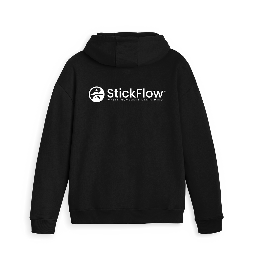 Black Zip hoody Back