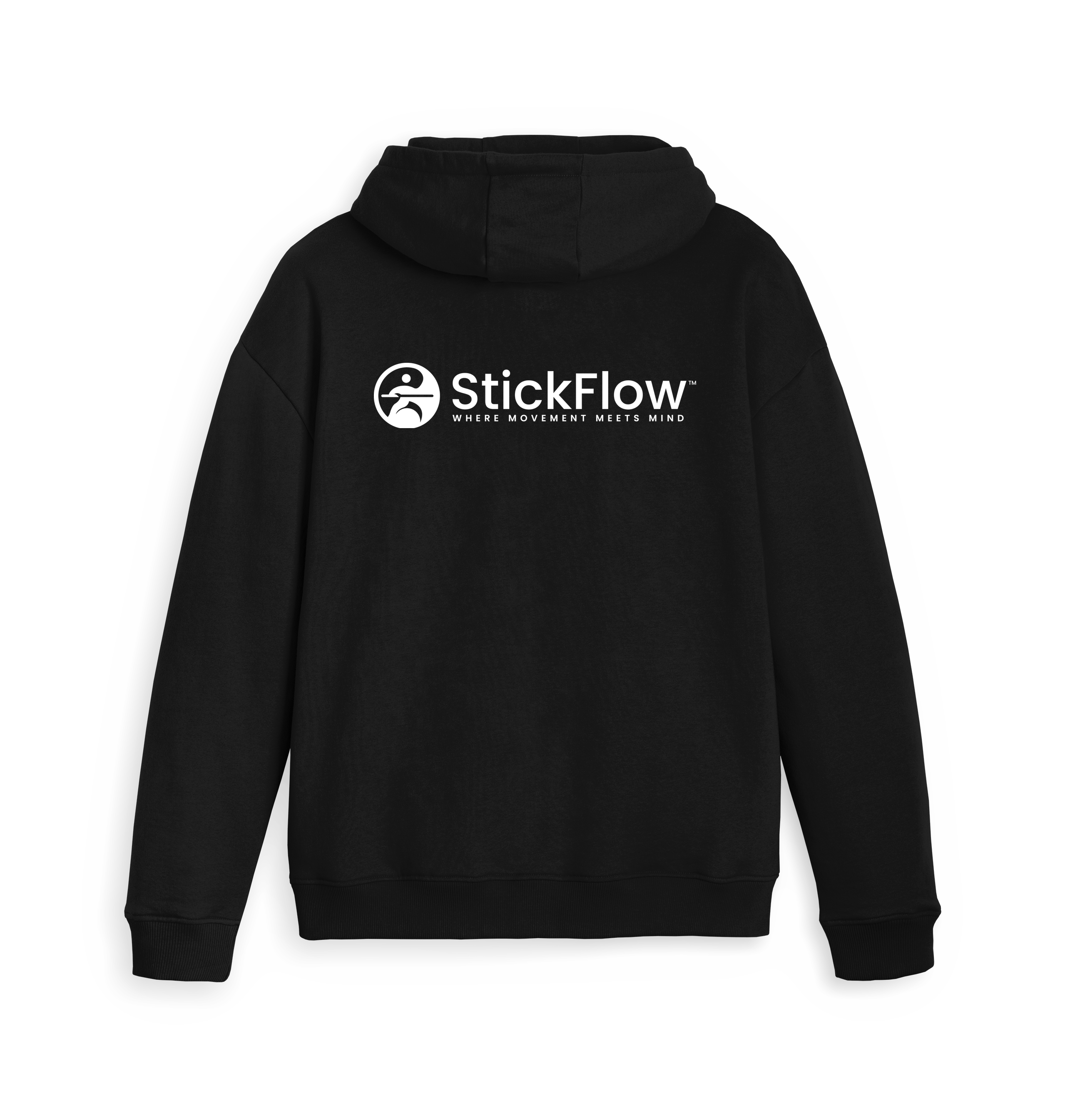 Black Zip hoody Back